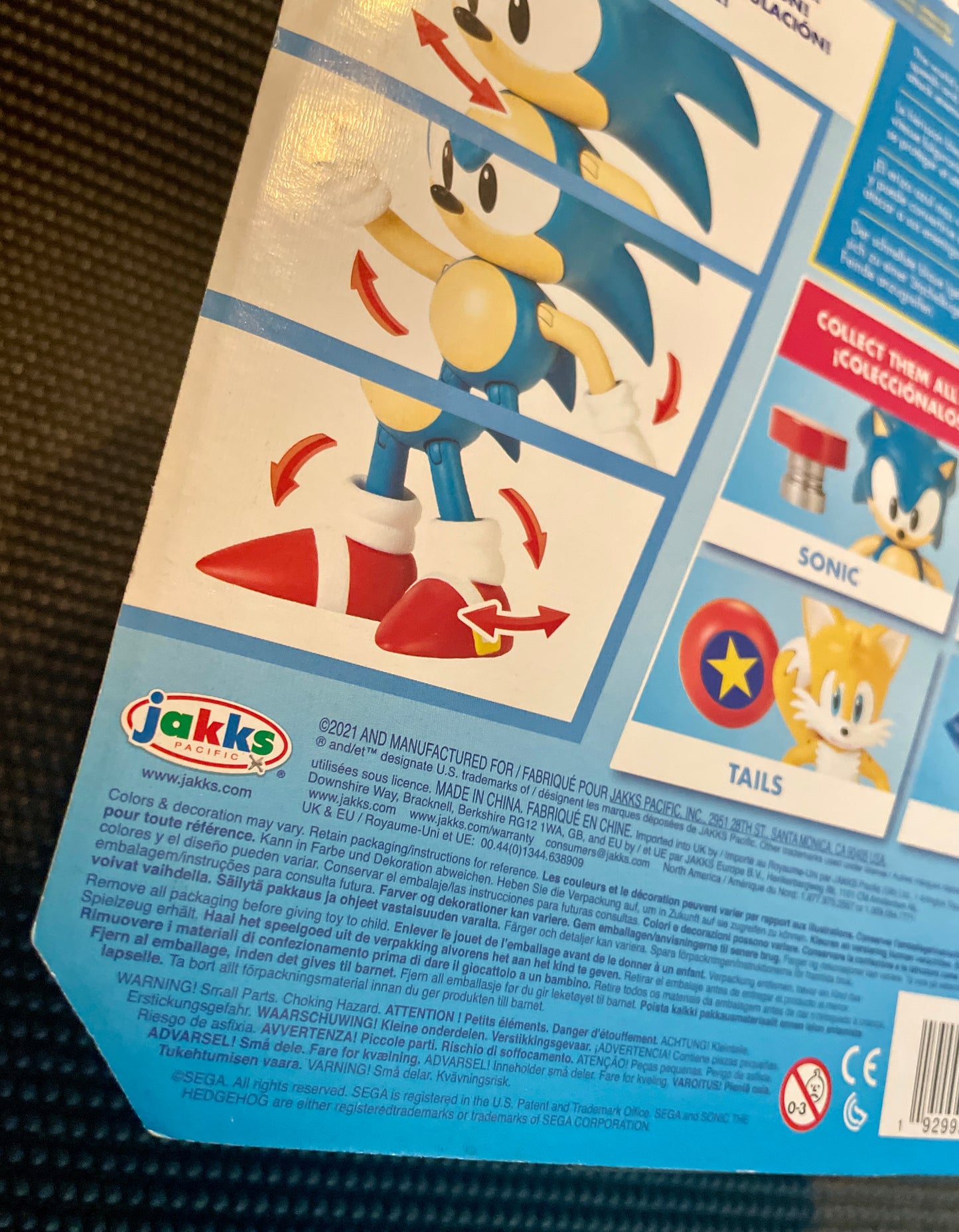 Sonic the Hedgehog Classic Sonic with Spring 4” Action Figure Jakks Pacific