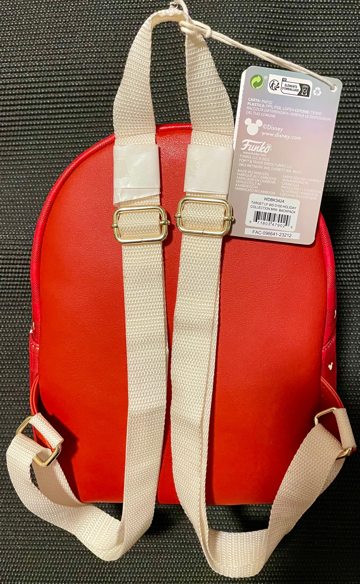 Disney 100 Funko Mini Backpack Mickey & Minnie Mouse Holiday Collection Target Exclusive
