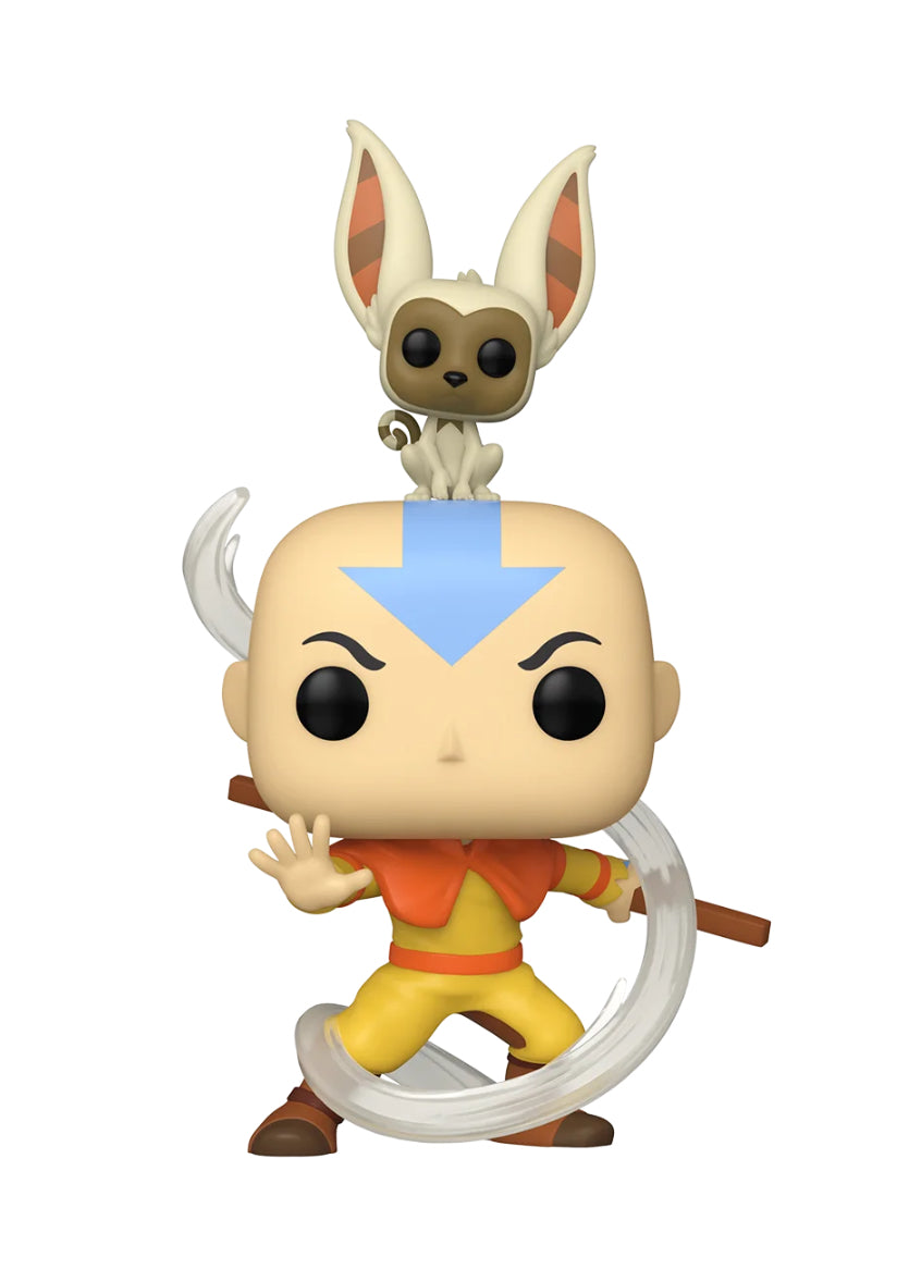 Funko Pop Tees Avatar The Last Airbender Aang with Momo Glow #534 Walmart Size Extra Large XL