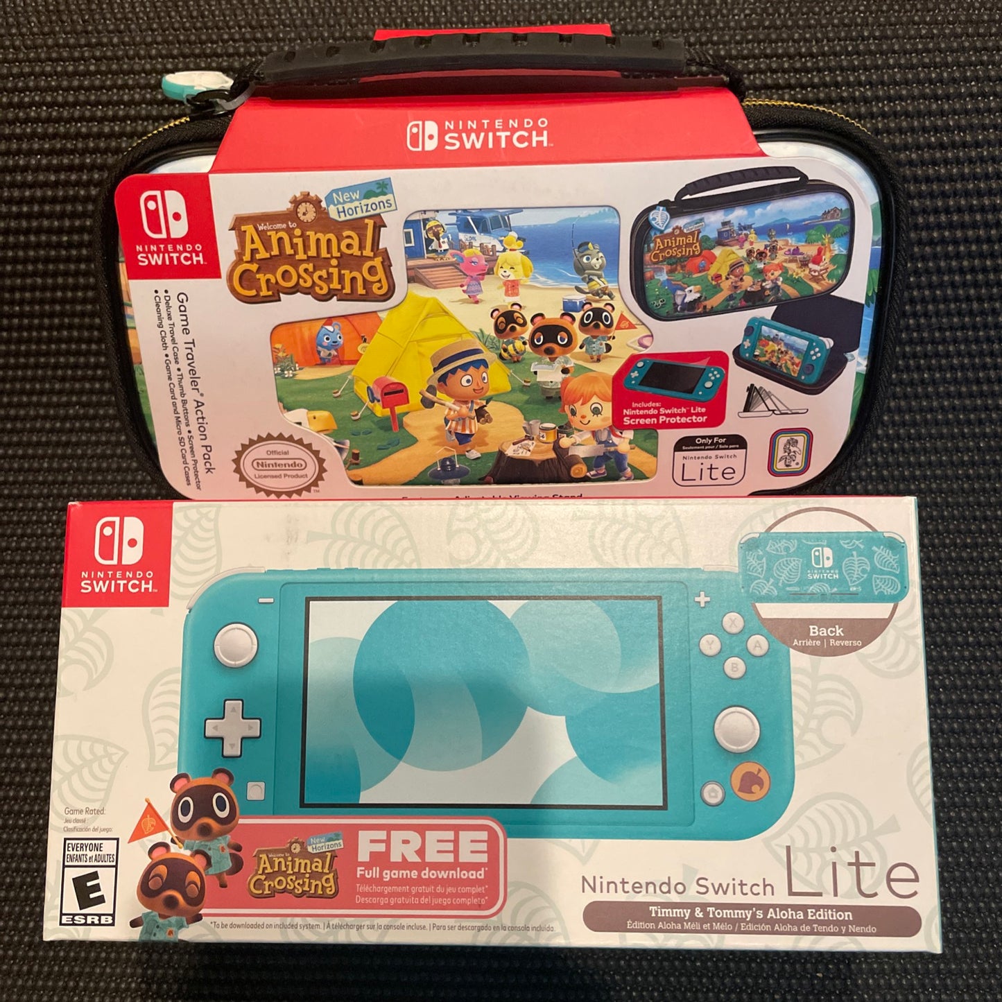 Nintendo Switch Lite Timmy & Tommy’s Aloha Edition Walmart Exclusive with Animal Crossing New Horizons Game & Carrying Case Included