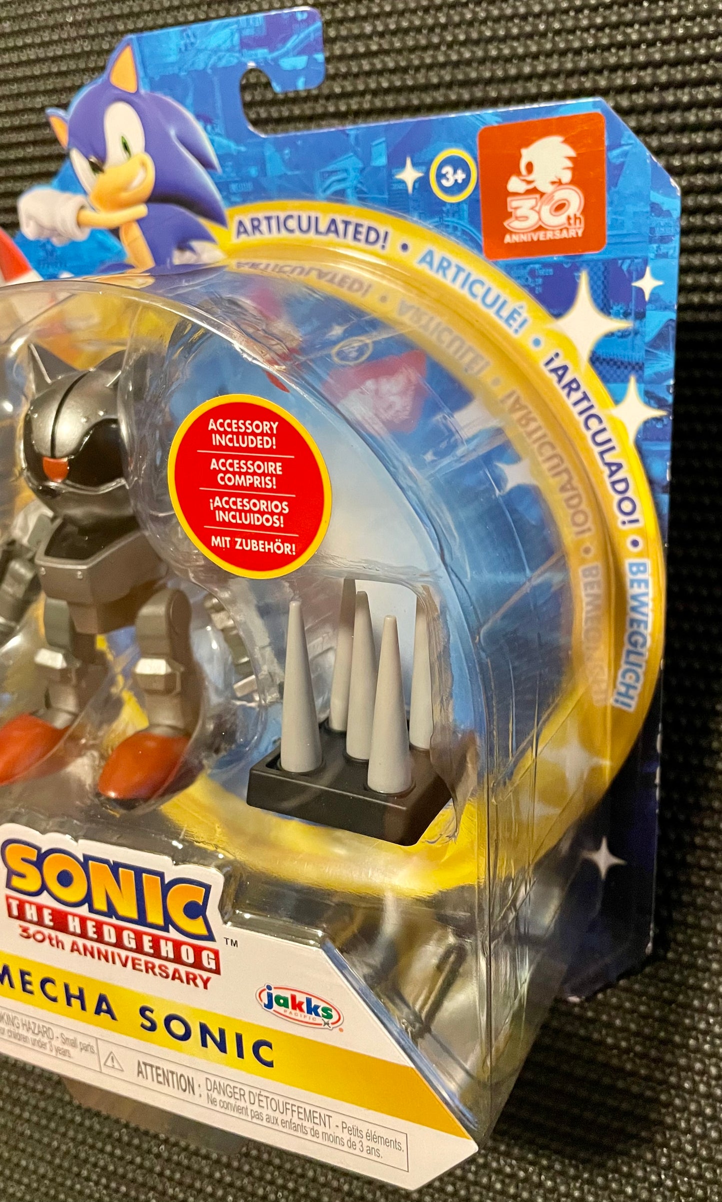 Sonic the Hedgehog Mecha Sonic with Spike Trap 4” Action Figure Jakks Pacific