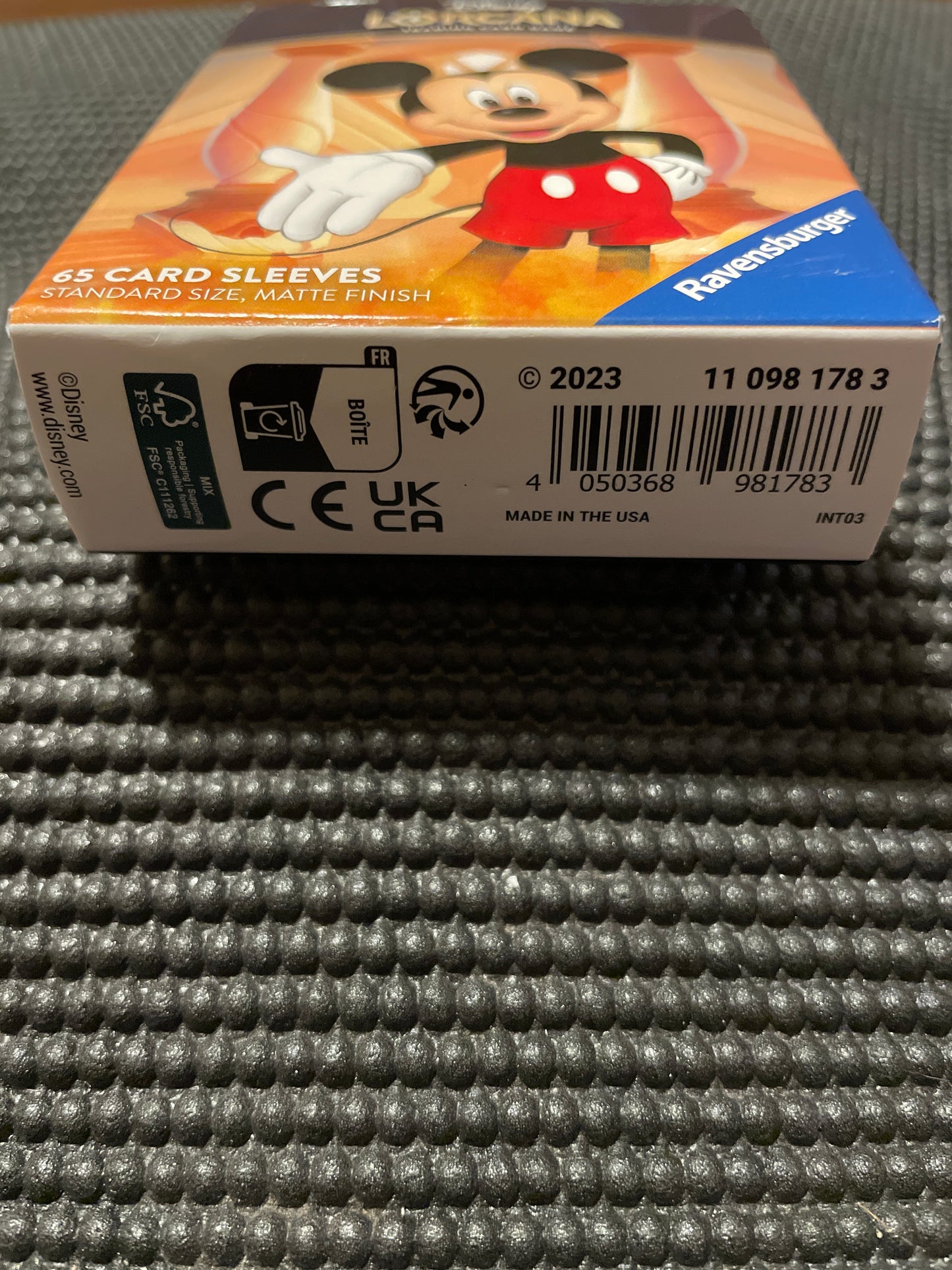 Disney Lorcana Trading Card Game 65 Card Sleeves Mickey Mouse