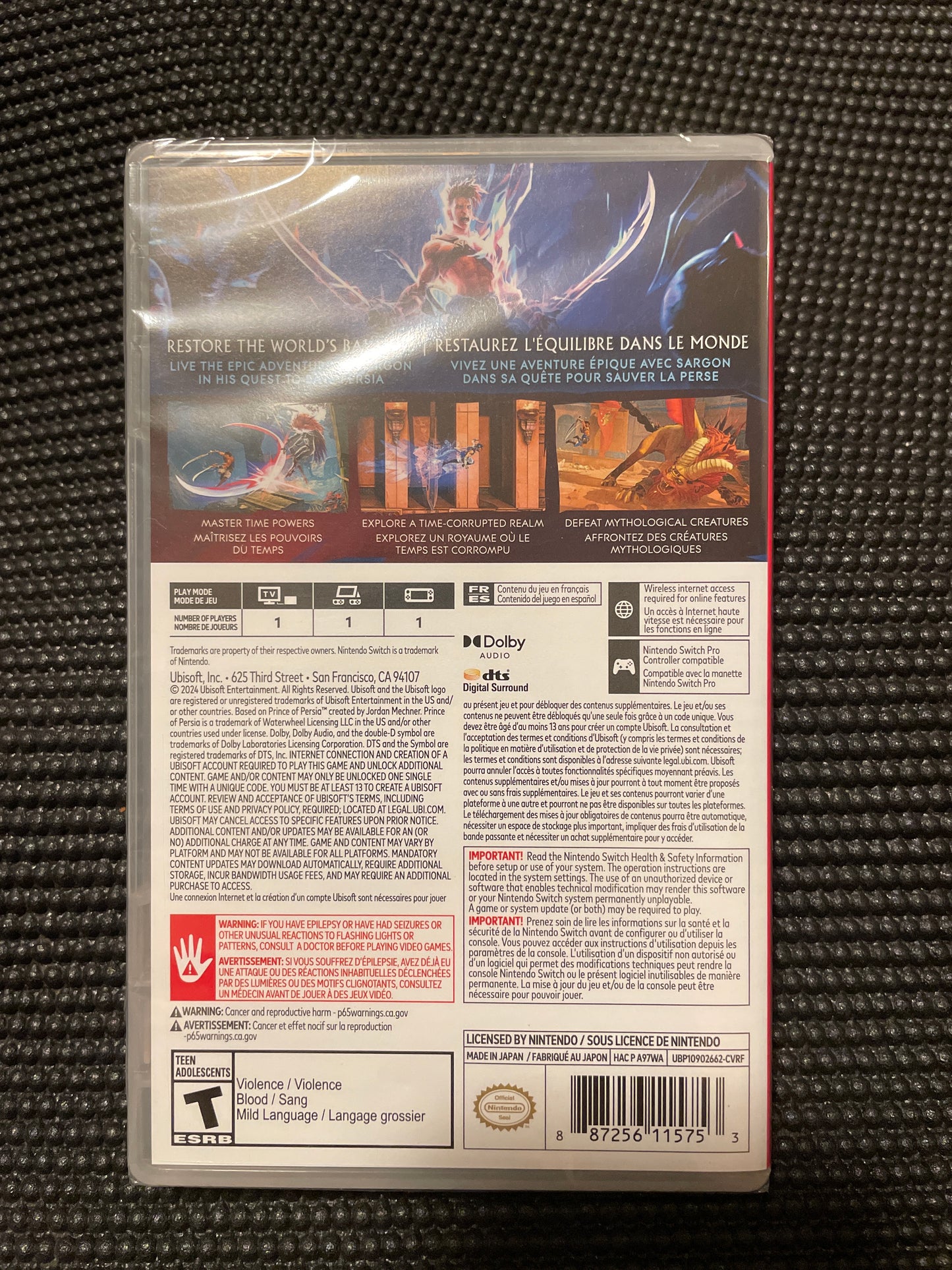 Nintendo Switch Prince of Persia The Lost Crown Ubisoft Original