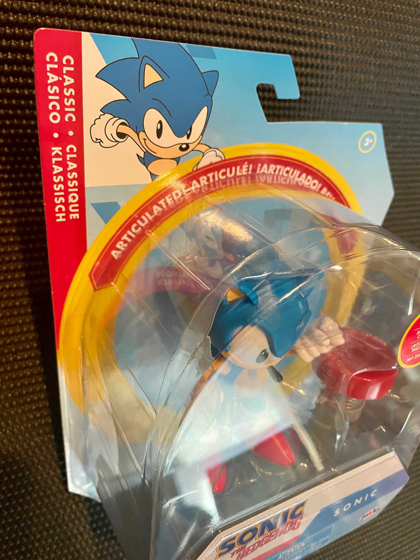 Sonic the Hedgehog Classic Sonic with Spring 4” Action Figure Jakks Pacific