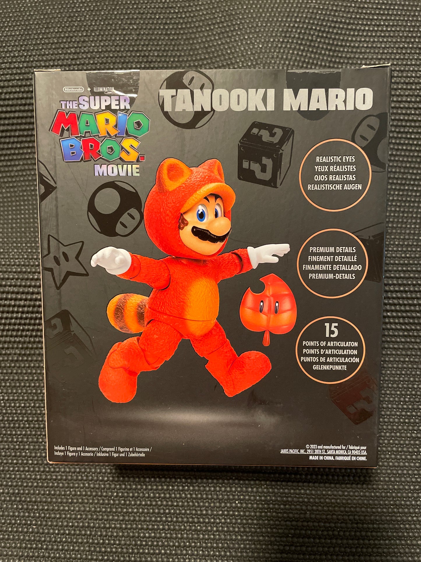 Super Mario Bros. Movie Tanooki Mario 5” Action Figure Jakks Pacific