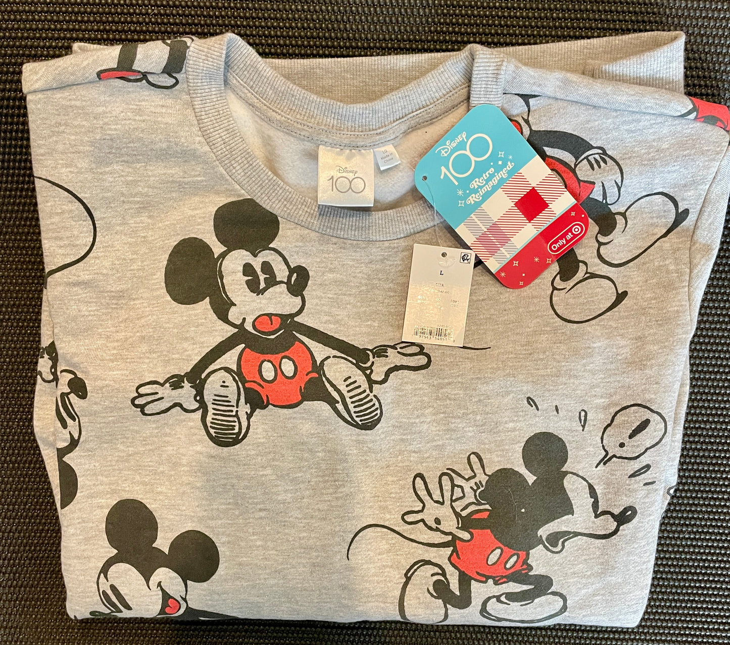 Disney 100 Retro Reimagined Pullover Sweatshirt Mickey Mouse Target Exclusive