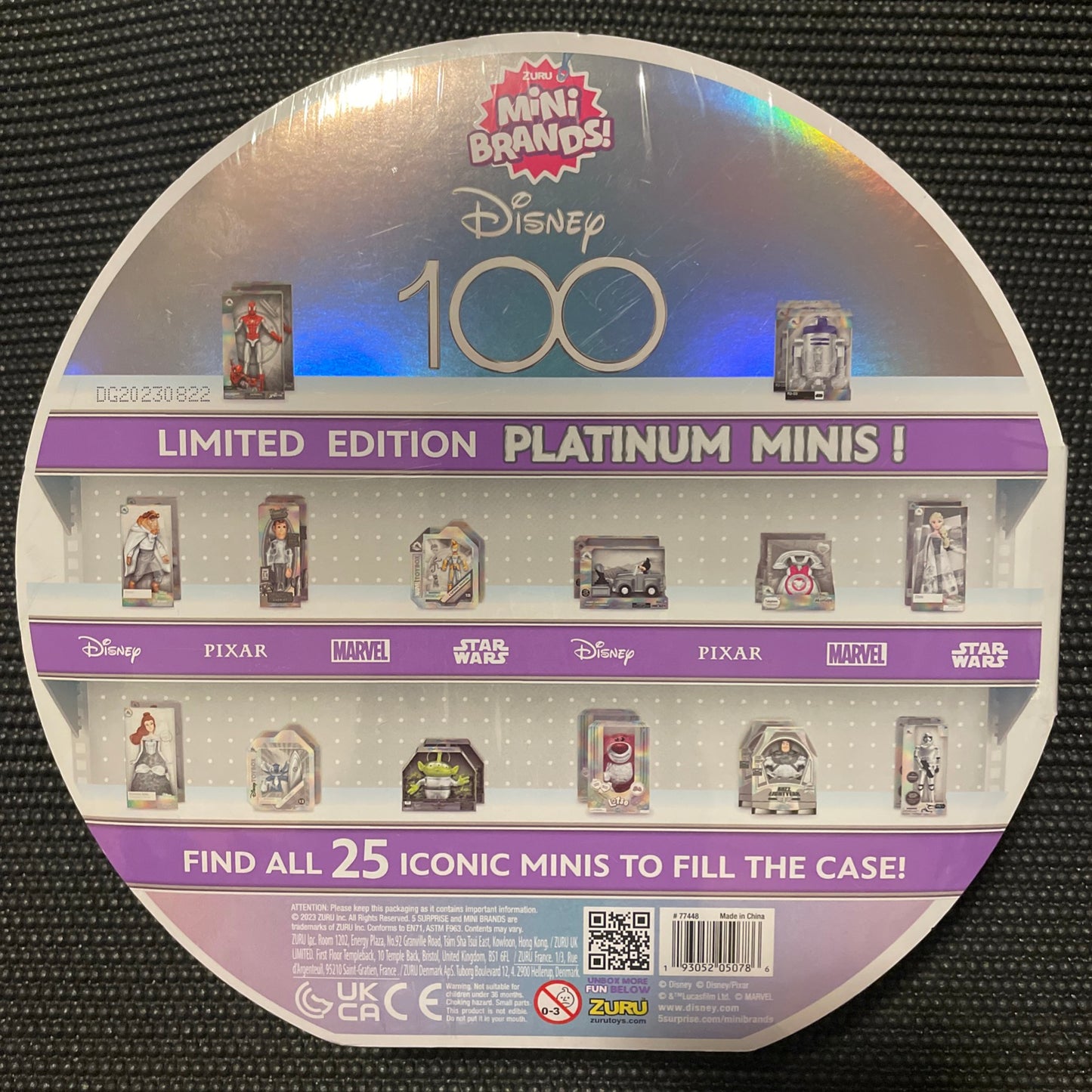 Disney 100 Zuru Mini Brands Exclusive Platinum Collector’s Case + 5 Minis