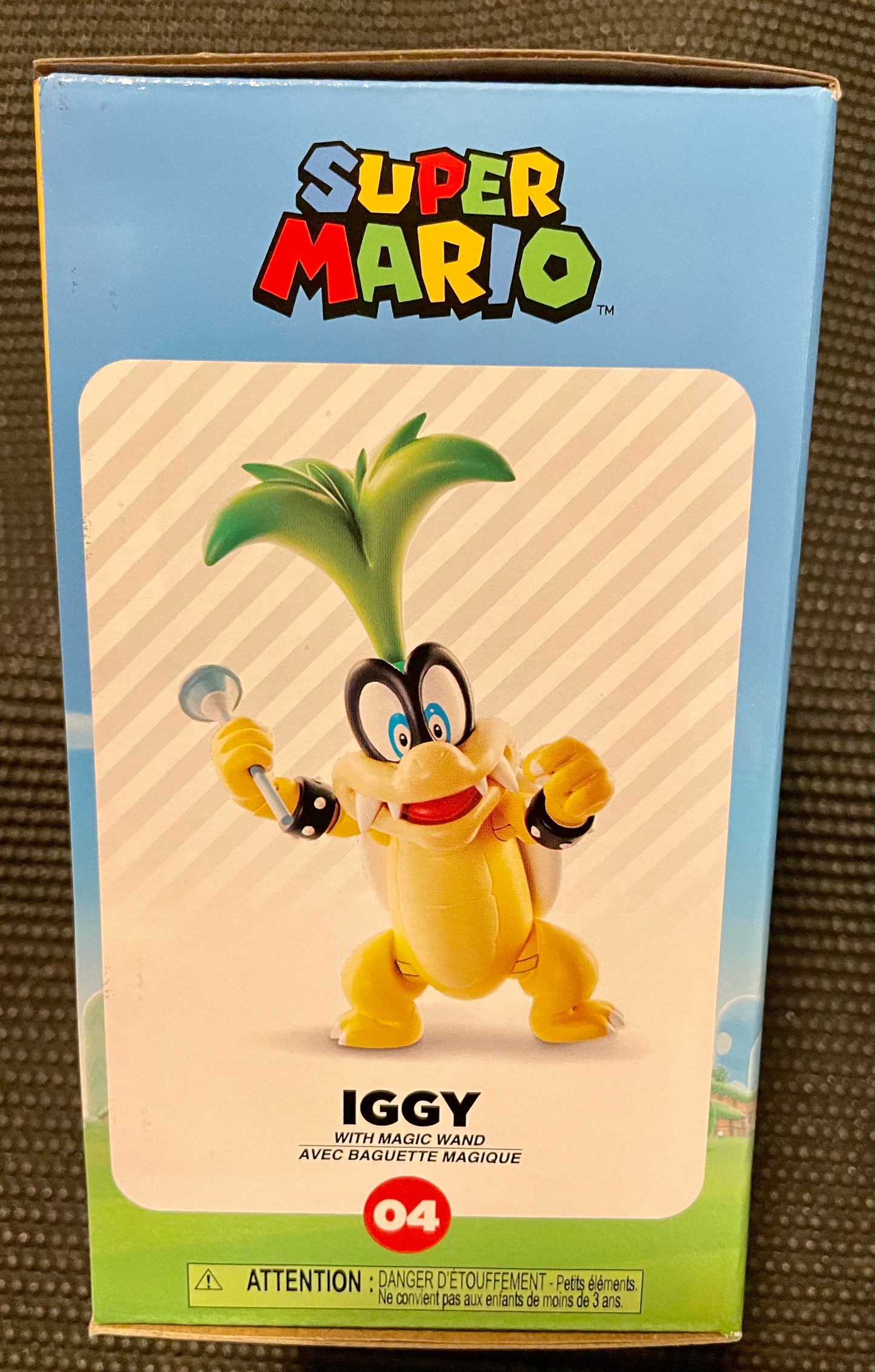 Super Mario Iggy with Magic Wand 4” Action Figure Jakks Pacific