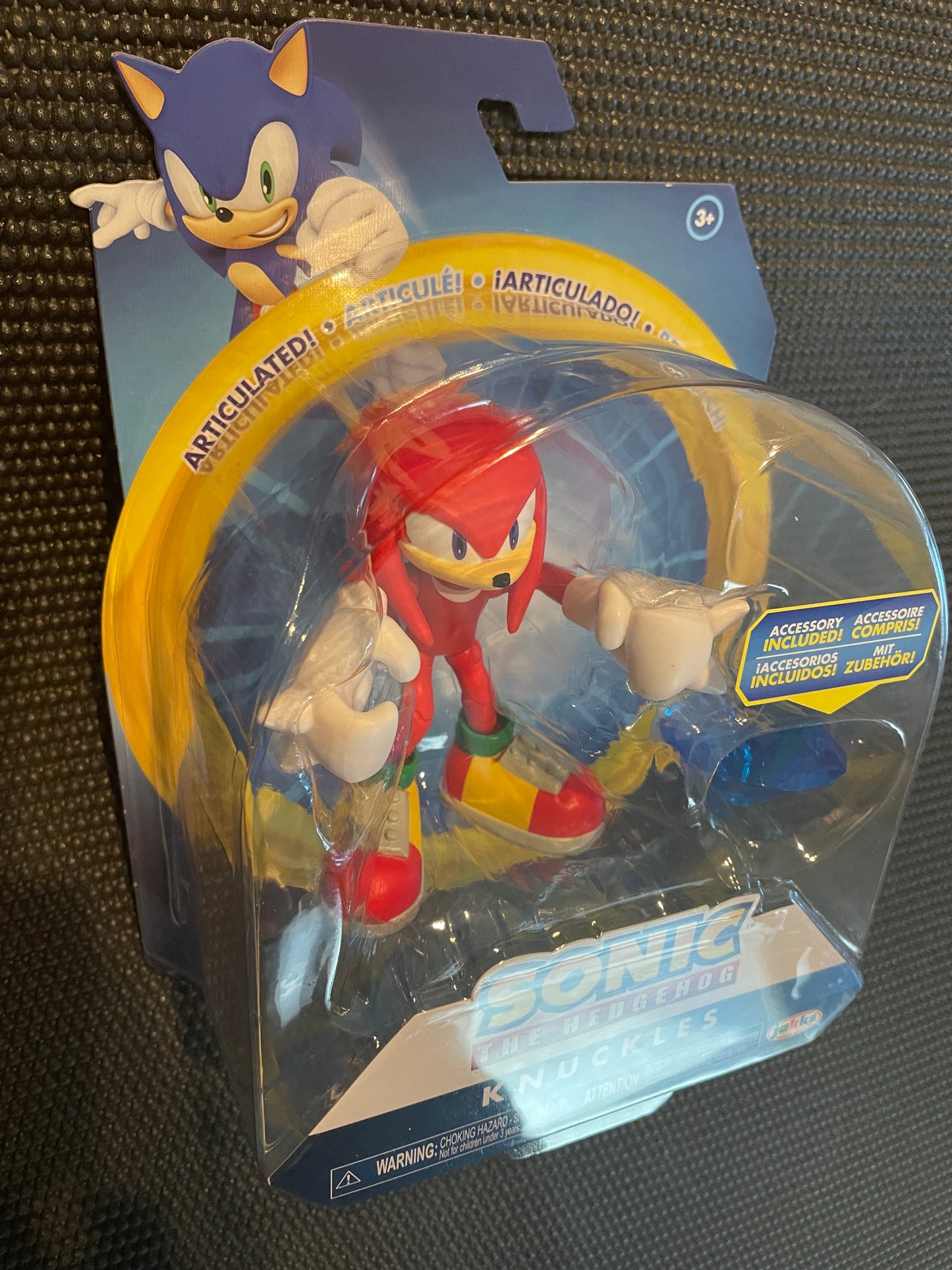 Sonic the Hedgehog Knuckles with Chaos Emerald 4” Action Figure Jakks Pacific