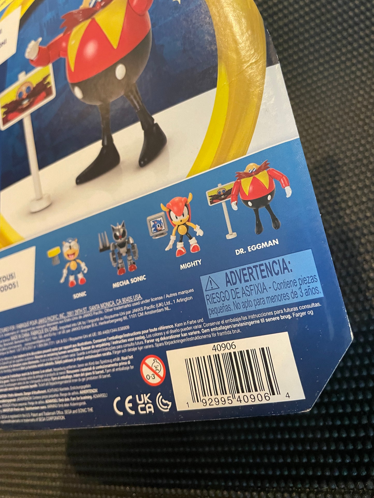 Sonic the Hedgehog Dr. Eggman with Goal Plate 4” Action Figure Jakks Pacific