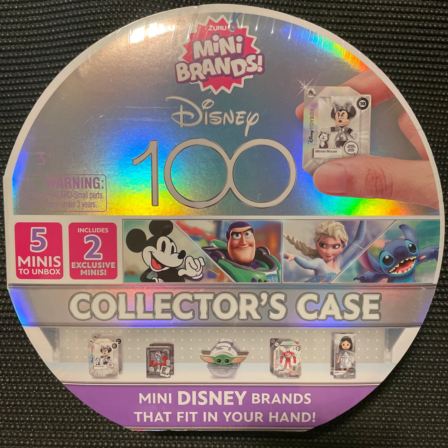 Disney 100 Zuru Mini Brands Exclusive Platinum Collector’s Case + 5 Minis