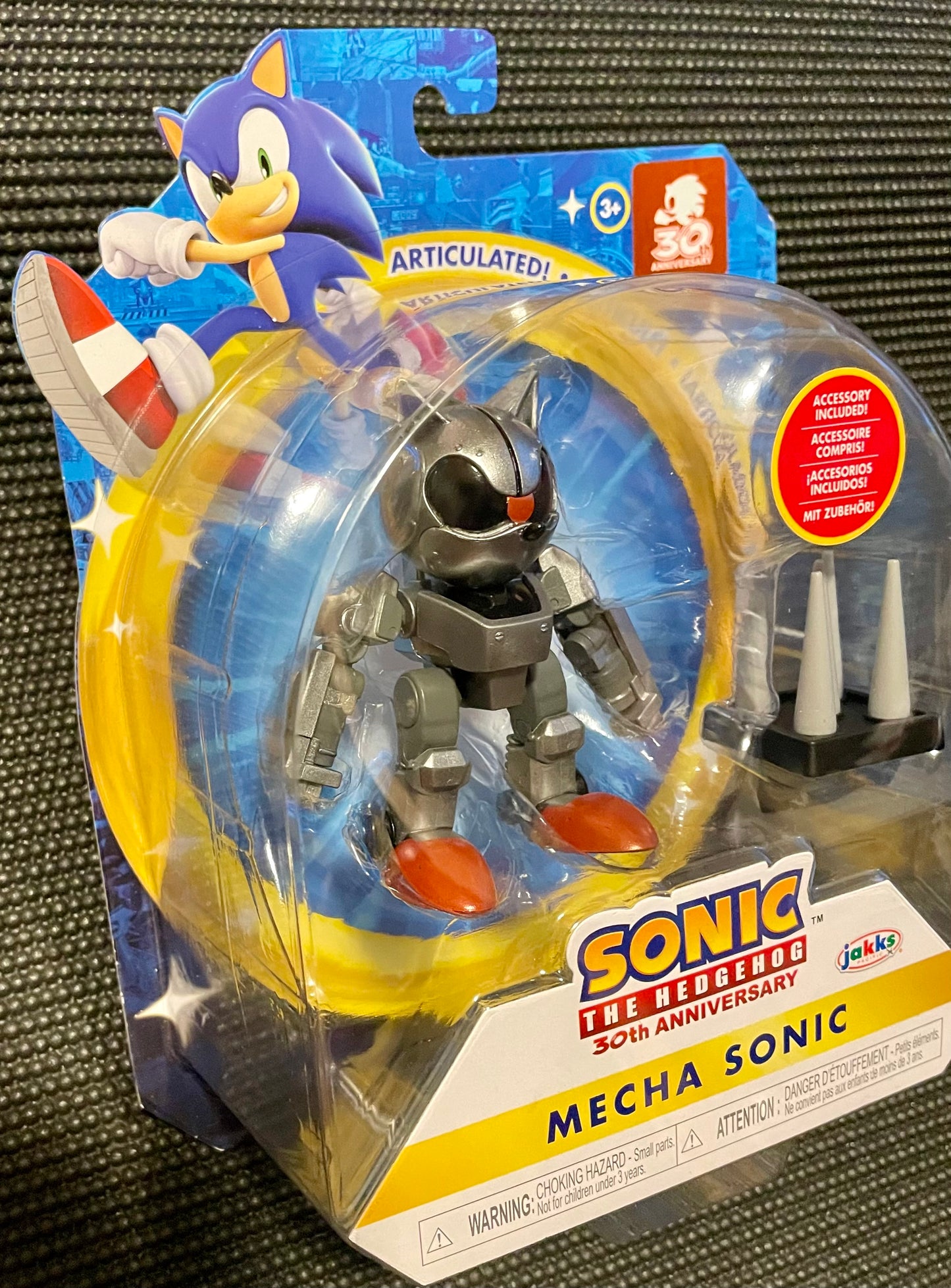 Sonic the Hedgehog Mecha Sonic with Spike Trap 4” Action Figure Jakks Pacific