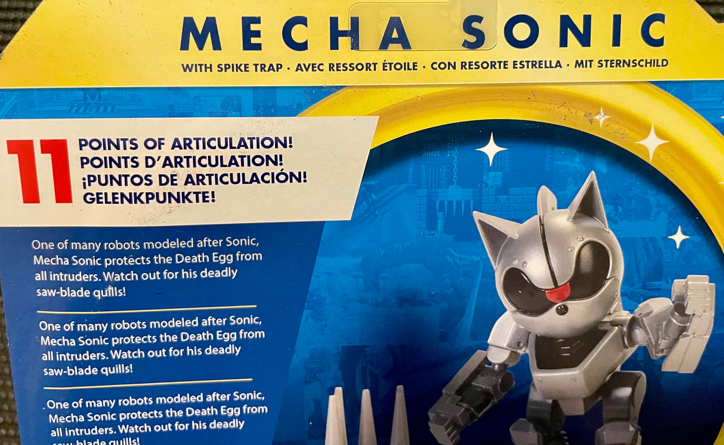 Sonic the Hedgehog Mecha Sonic with Spike Trap 4” Action Figure Jakks Pacific