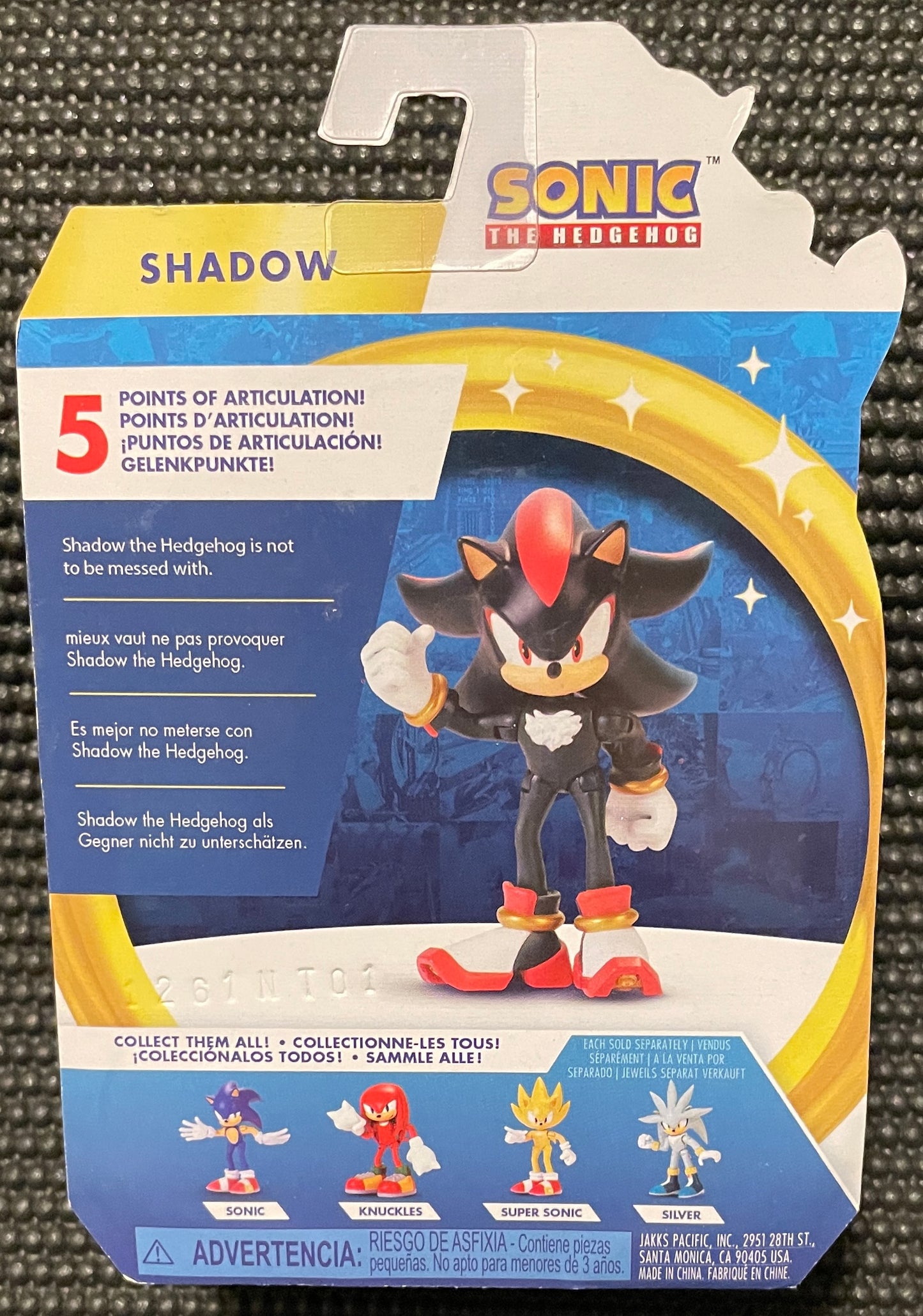 Sonic the Hedgehog Shadow 2.5” Action Figure Jakks Pacific