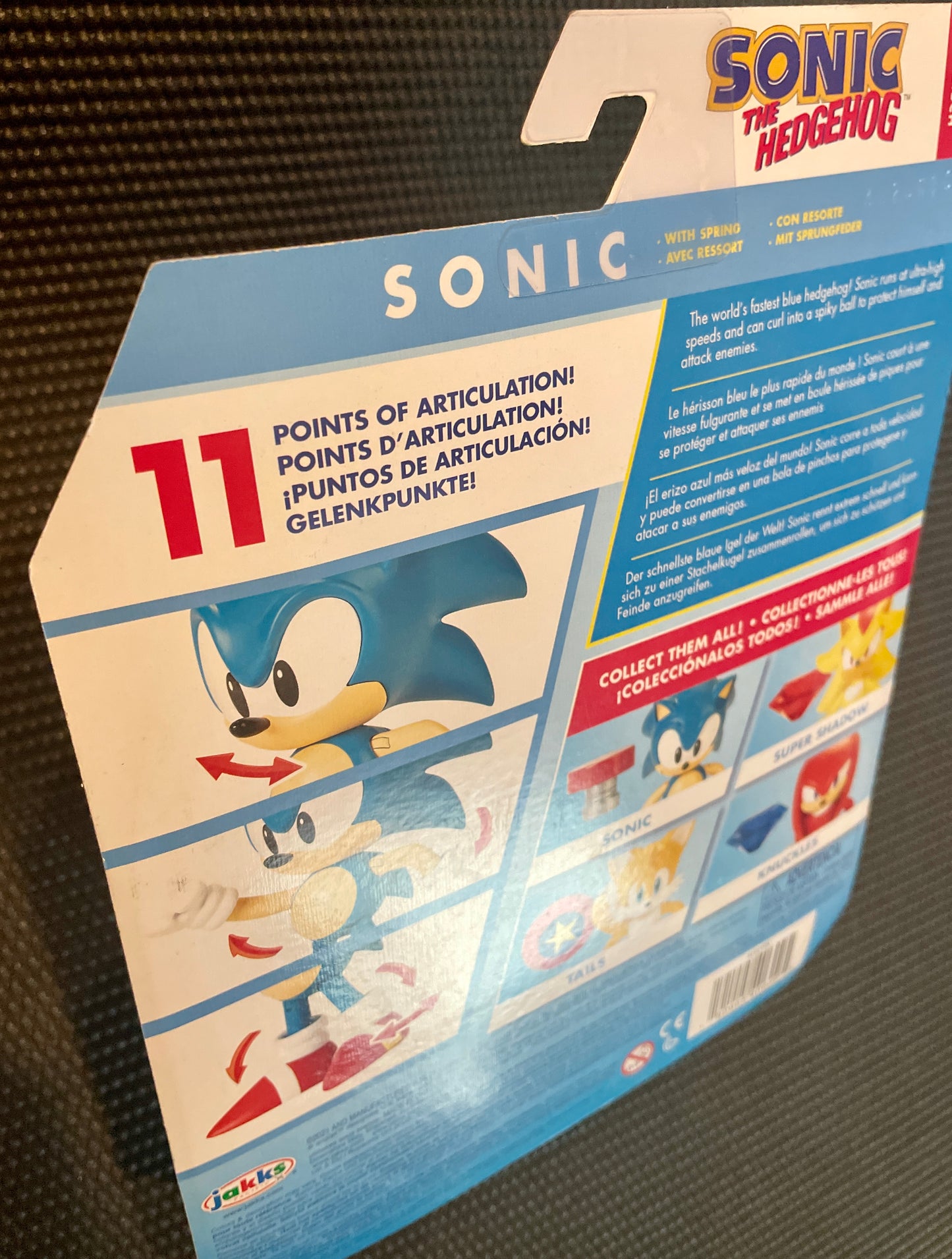 Sonic the Hedgehog Classic Sonic with Spring 4” Action Figure Jakks Pacific