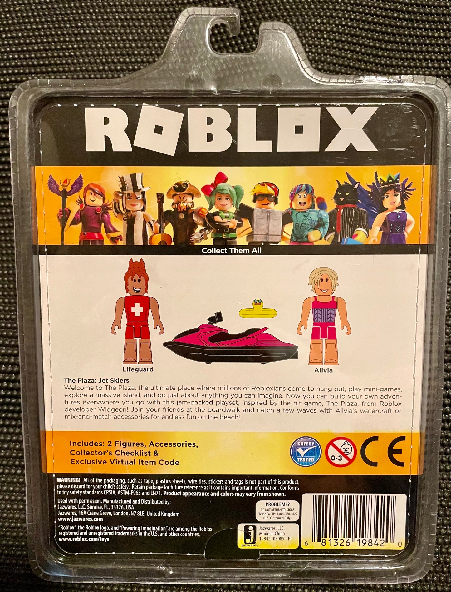 Roblox The Plaza: Jet Skiers Action Figures Set with Exclusive Virtual Item Code