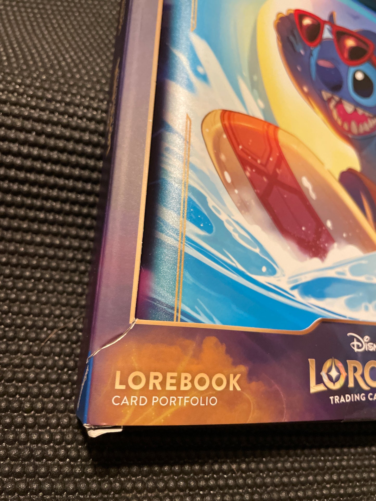 Disney Lorcana Trading Card Game Lorebook Card Portfolio Stitch Surfing