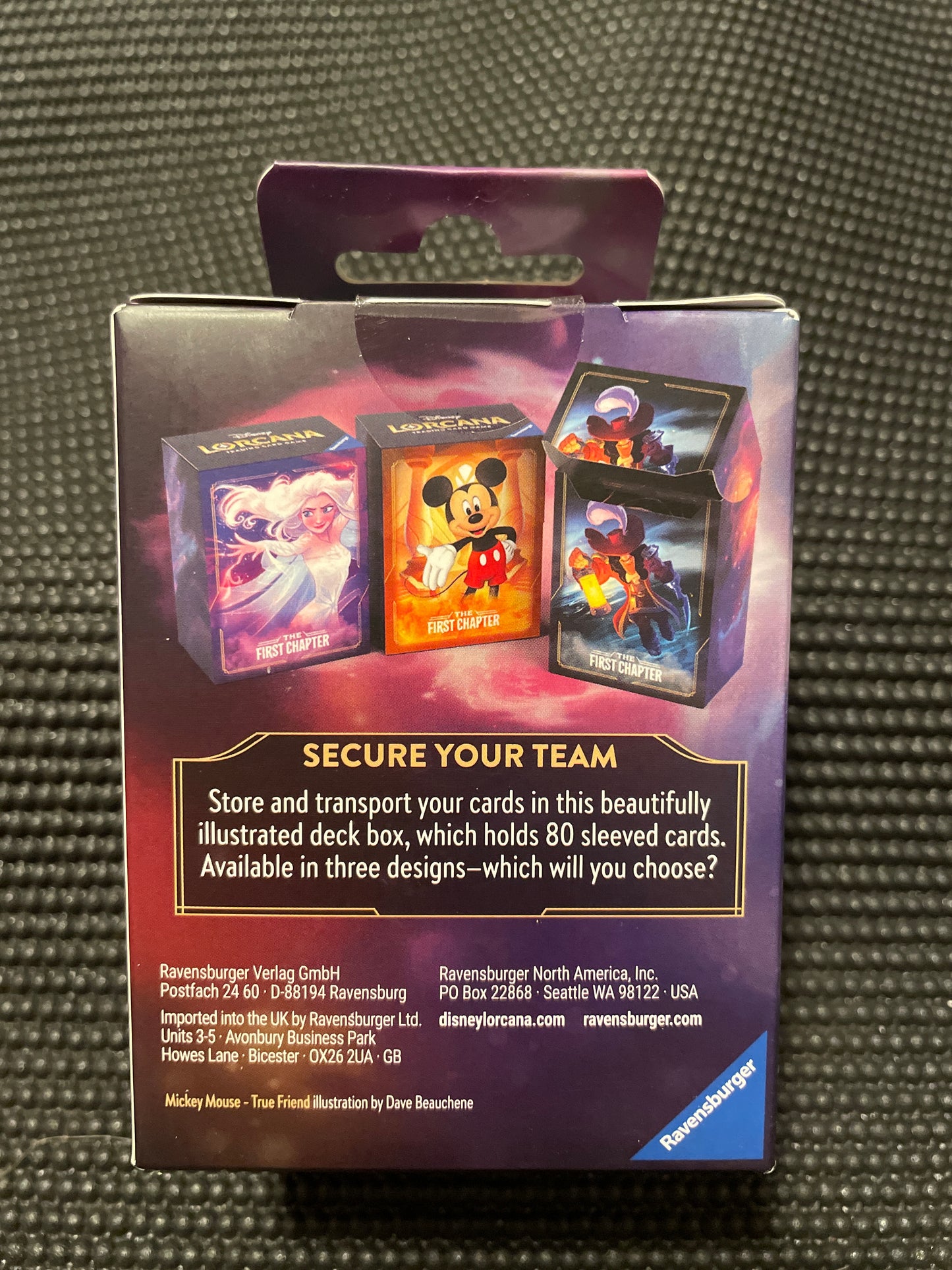 Disney Lorcana Trading Card Game 80-Card Deck Box Mickey Mouse