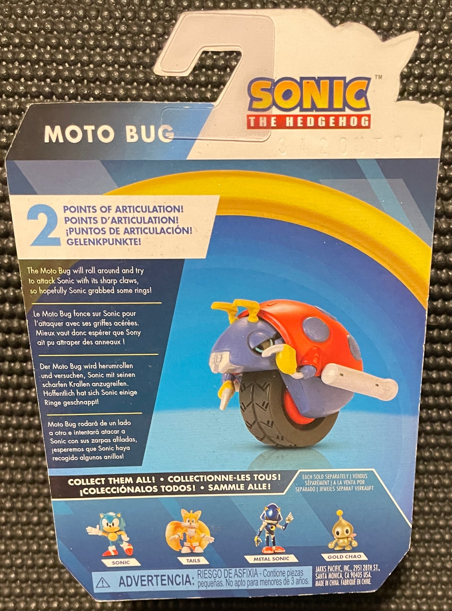 Sonic the Hedgehog Moto-Bug 2.5” Action Figure Jakks Pacific