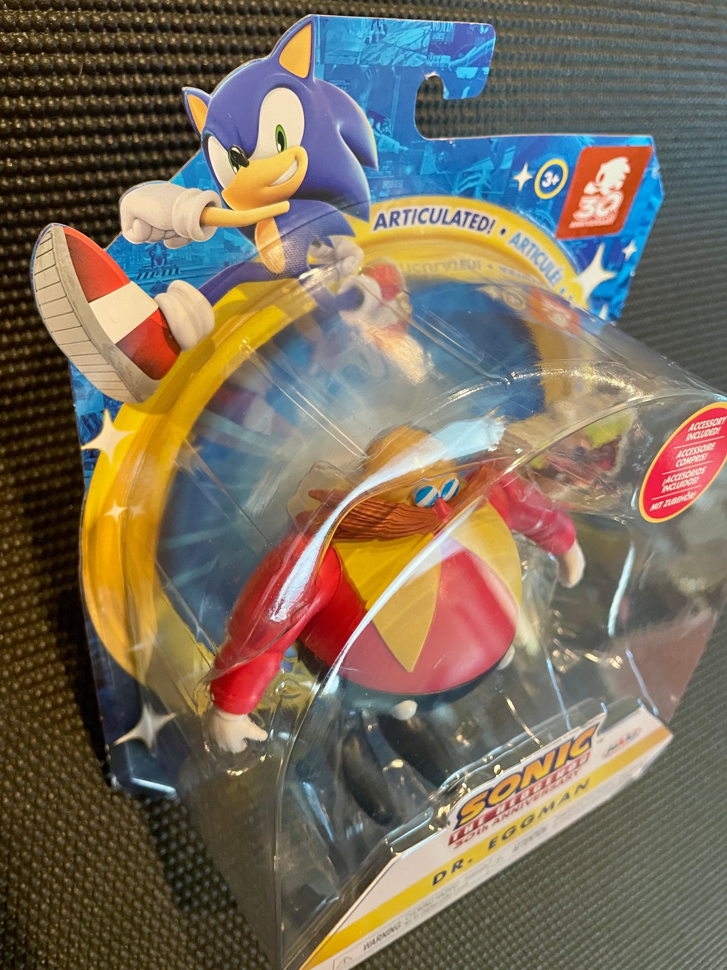Sonic the Hedgehog Dr. Eggman with Goal Plate 4” Action Figure Jakks Pacific