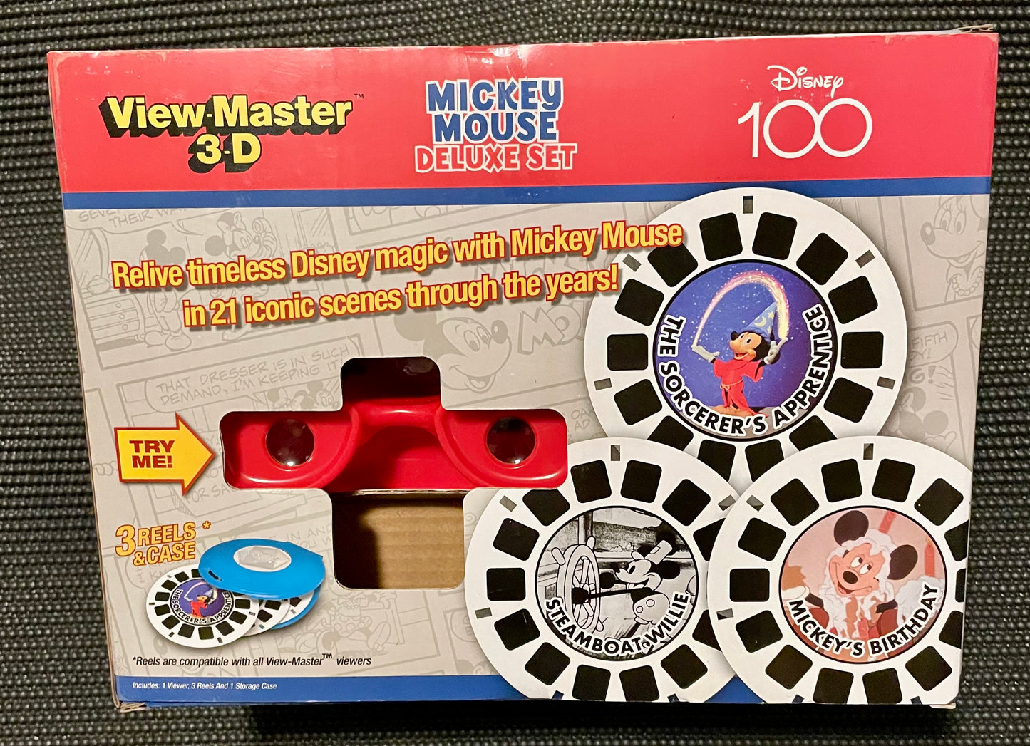 Disney 100 View Master 3D Mickey Mouse Deluxe Set
