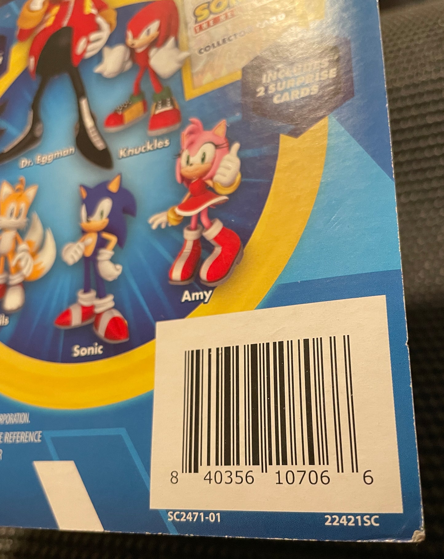 Sonic the Hedgehog Sonic 2.5” Action Figure with 2 Surprise Collector Cards Jakks Pacific
