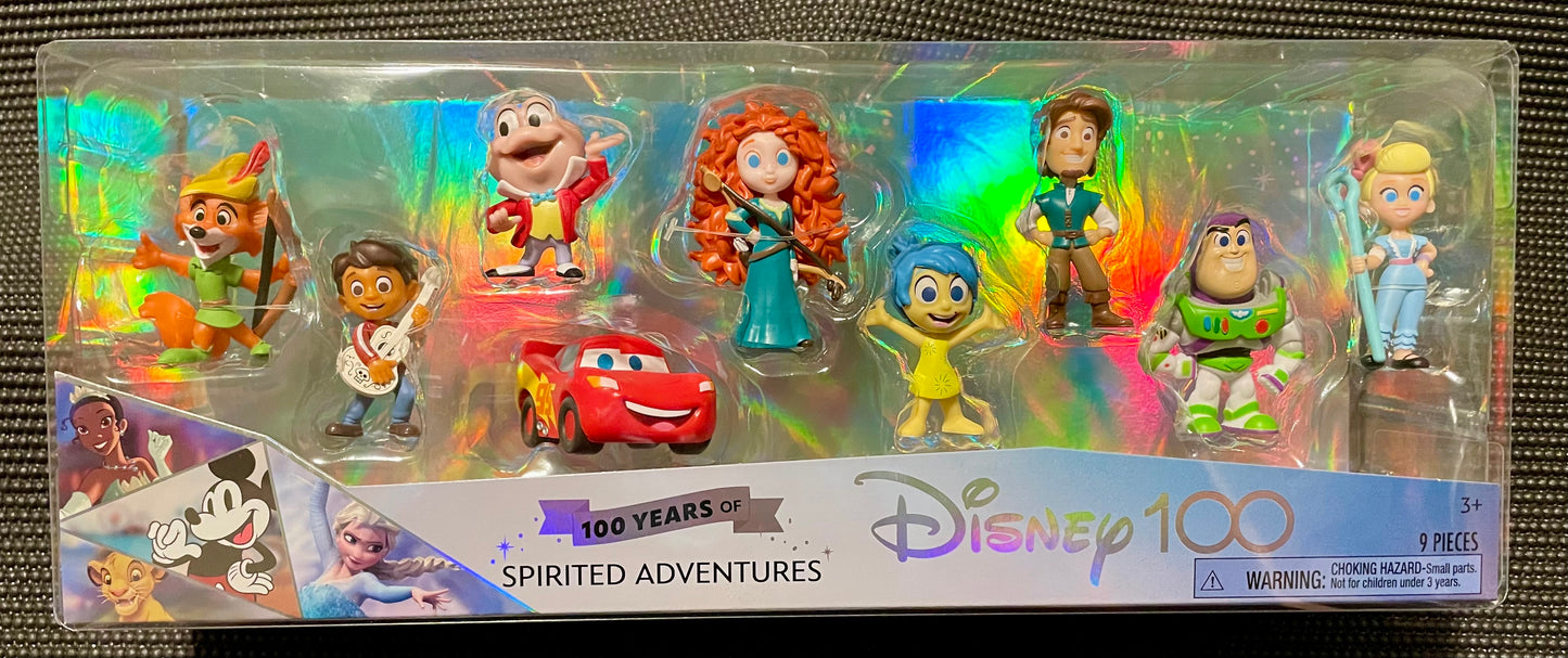 Disney 100 Years of Spirited Adventures Limited Edition 9 Piece Figure Set Just Play