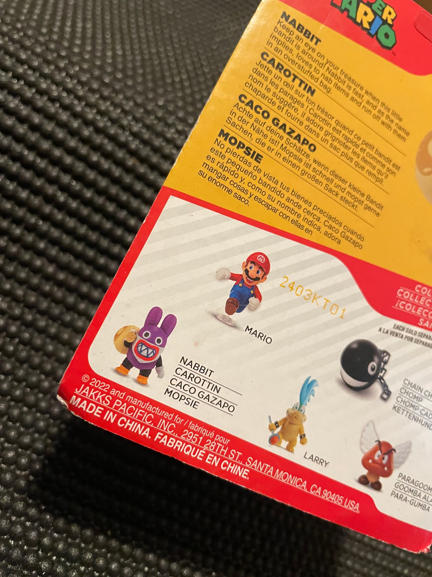 Super Mario Nabbit 2.5” Action Figure Jakks Pacific World of Nintendo