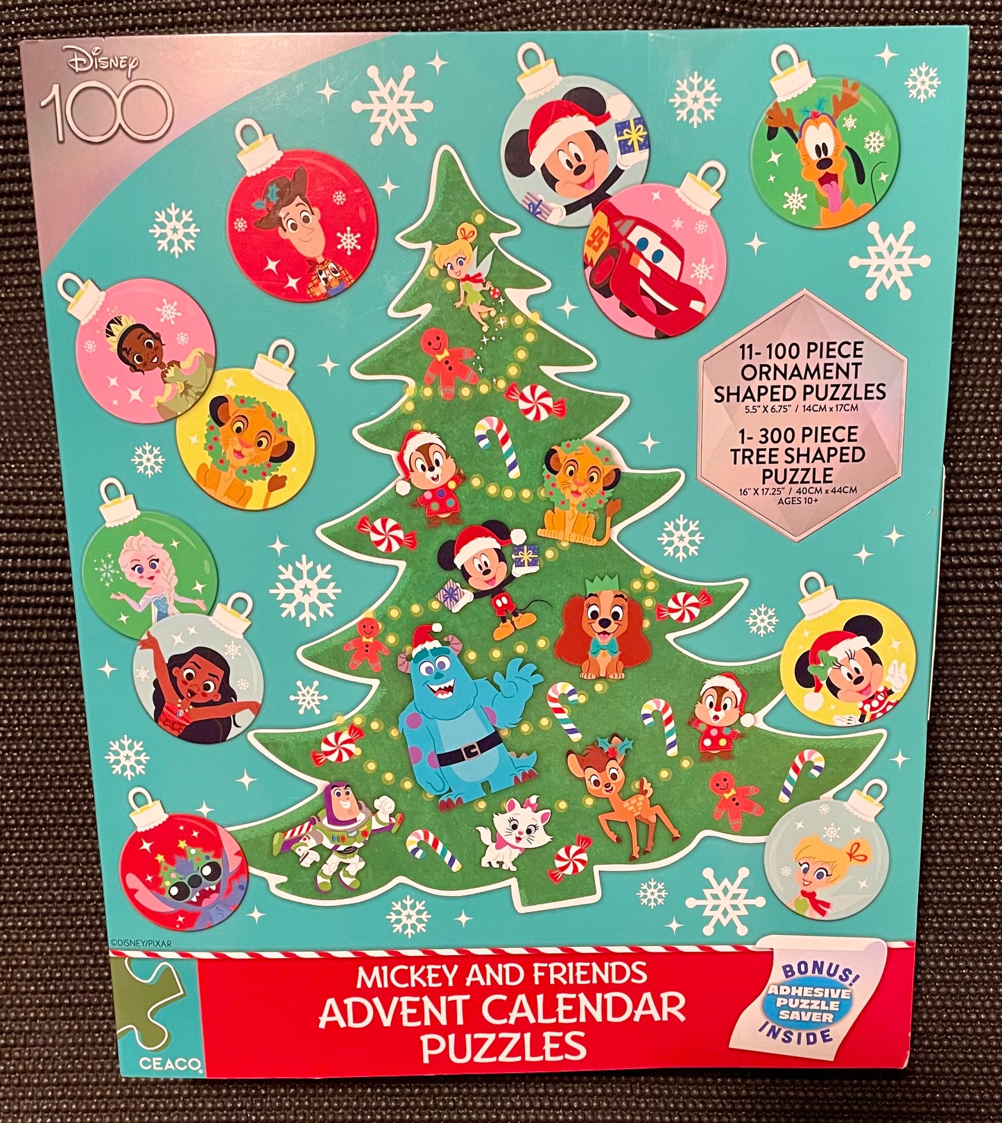 Disney 100 Mickey and Friends Advent Calendar Puzzles 2023 Ceaco