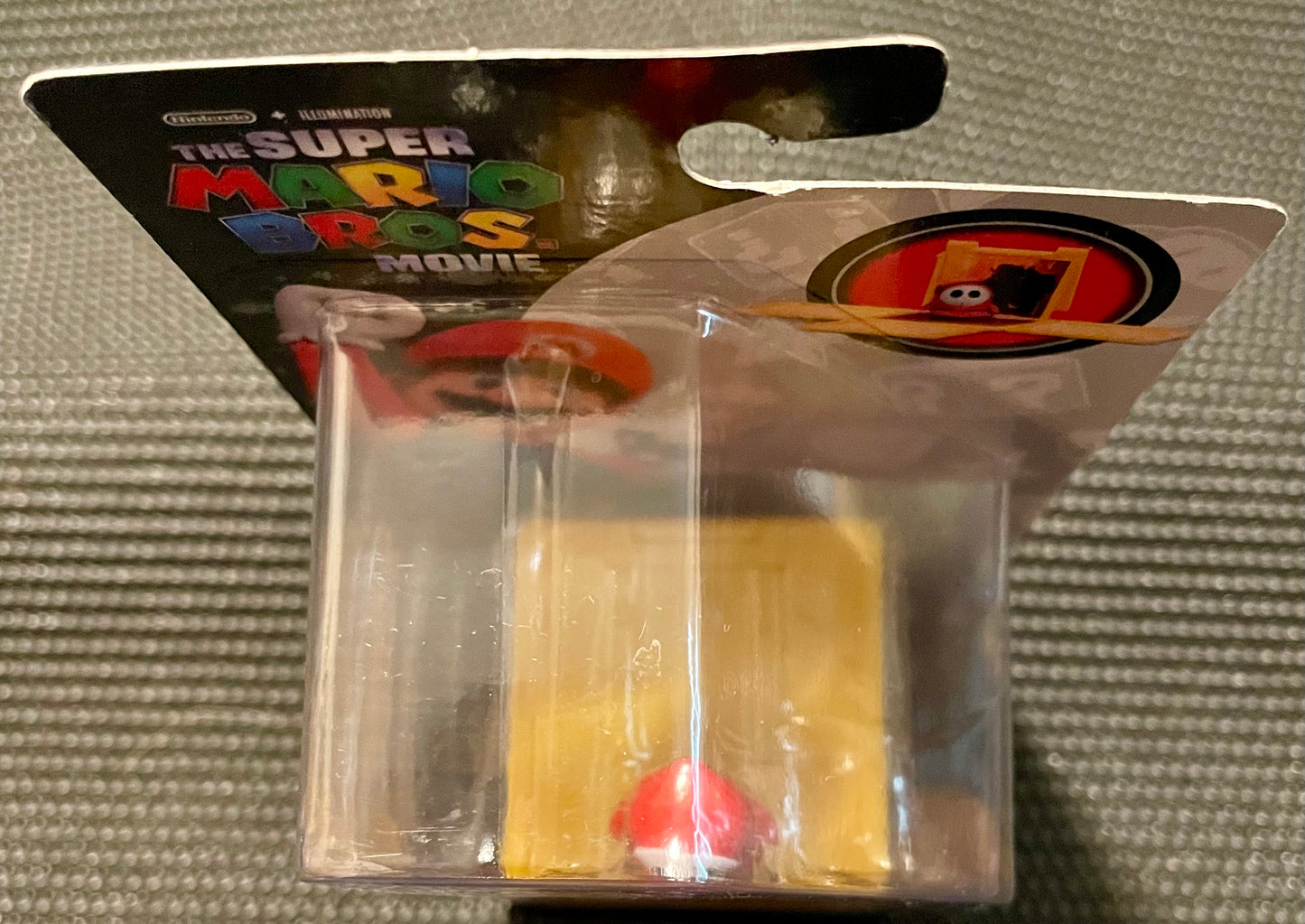 Super Mario Bros. Movie Shy Guy Mini 1” Action Figure & Question Box Display Stand