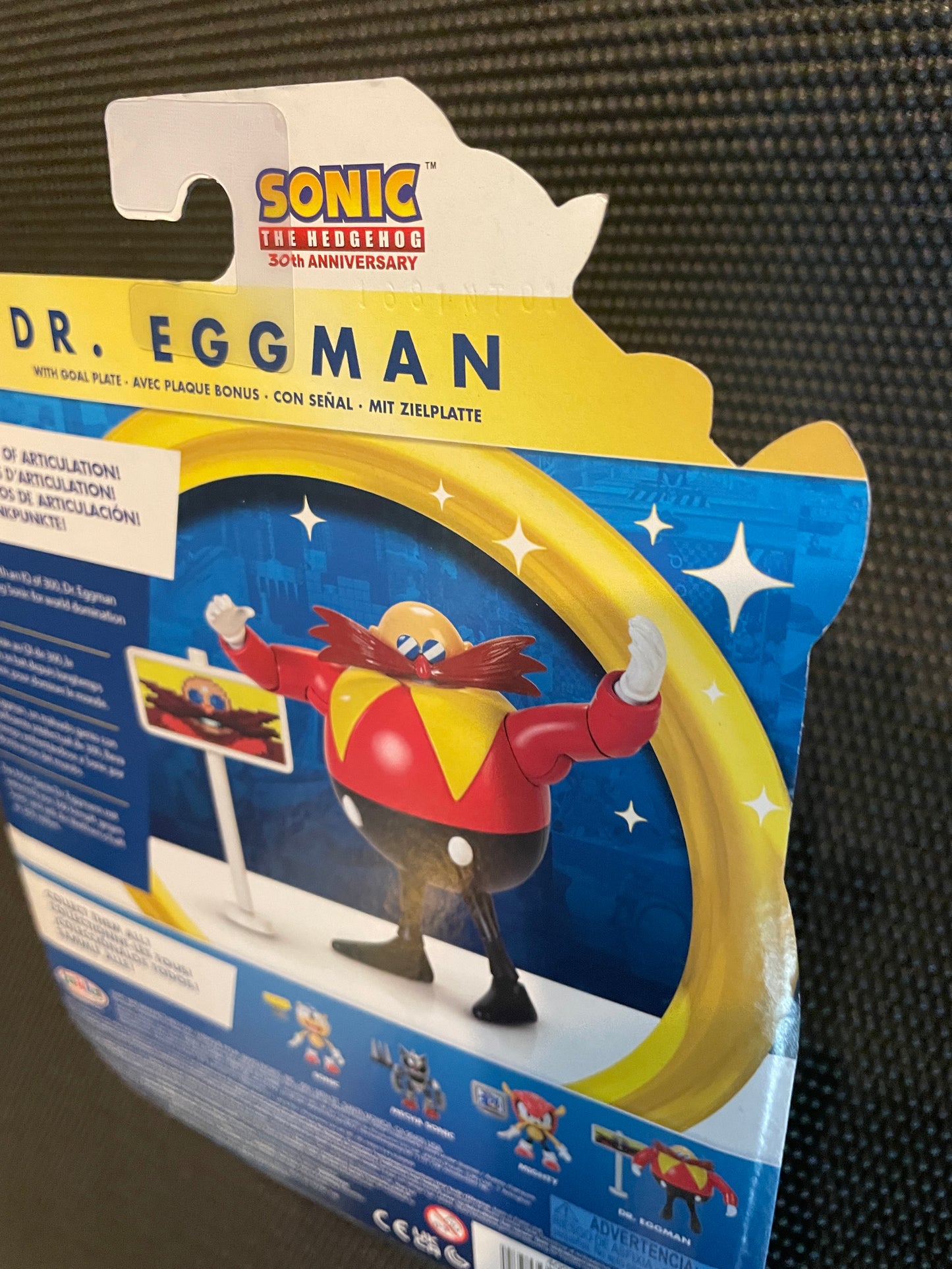 Sonic the Hedgehog Dr. Eggman with Goal Plate 4” Action Figure Jakks Pacific