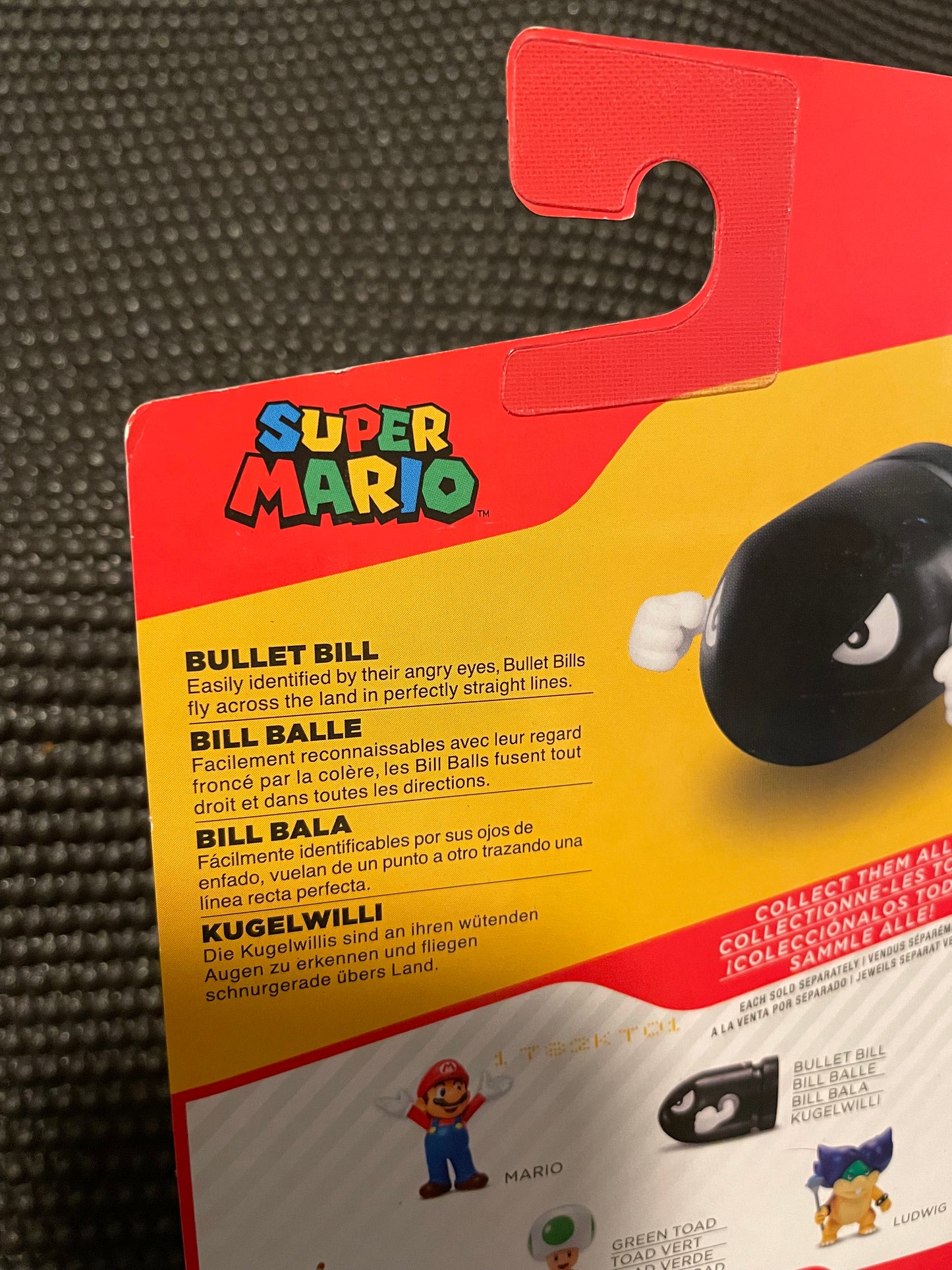 Super Mario Bullet Bill 2.5” Action Figure Jakks Pacific World of Nintendo
