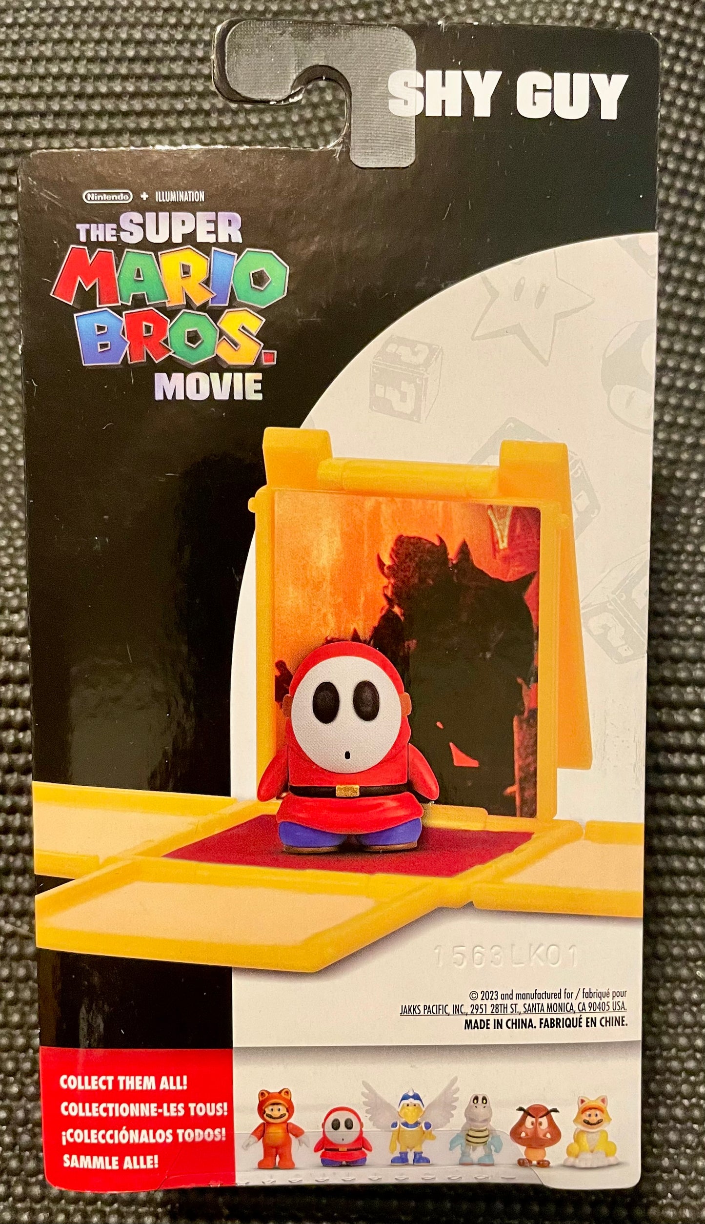 Super Mario Bros. Movie Shy Guy Mini 1” Action Figure & Question Box Display Stand