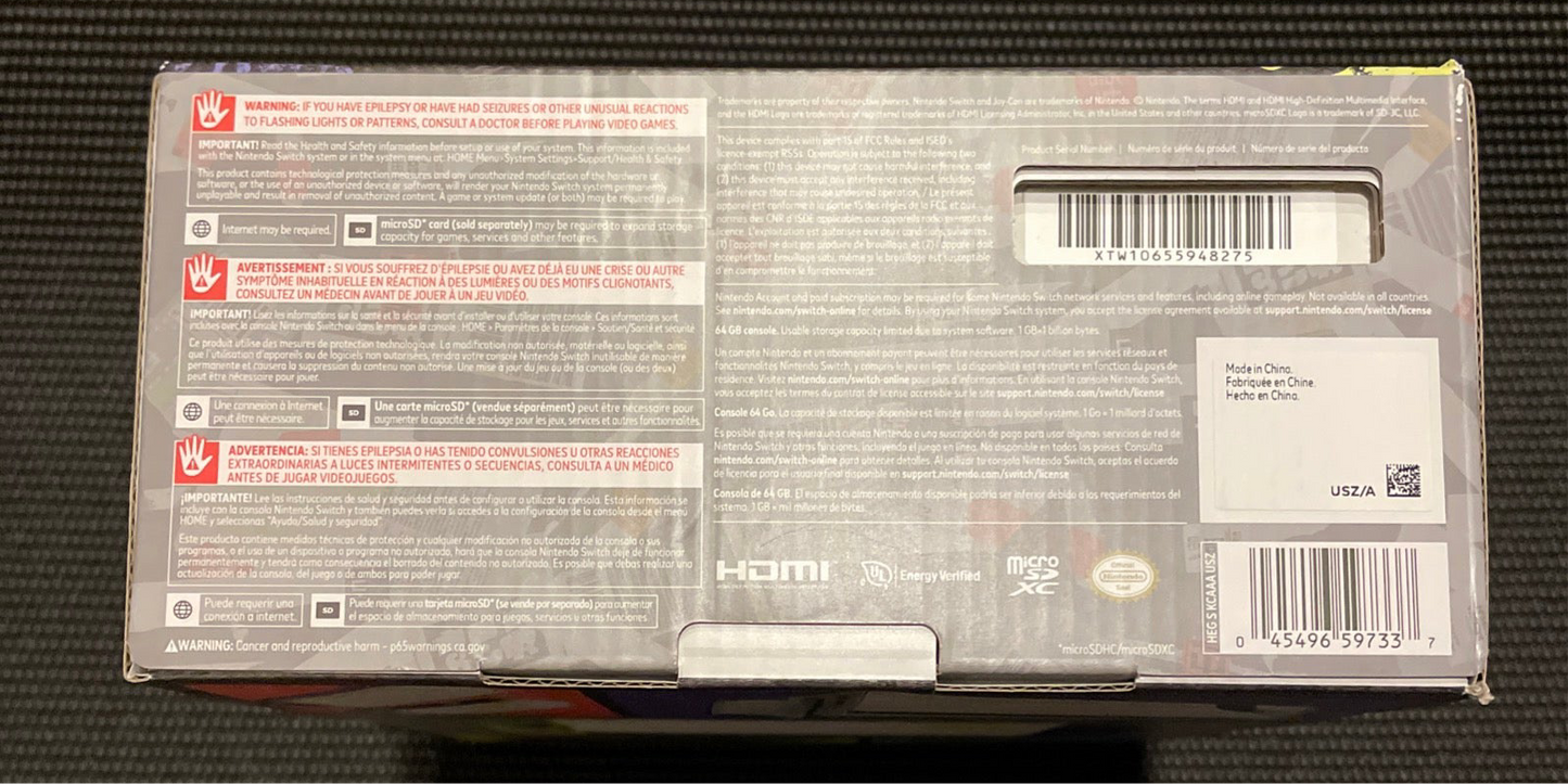 Nintendo Switch OLED Splatoon 3 Special Edition Console *Retired - Rare*