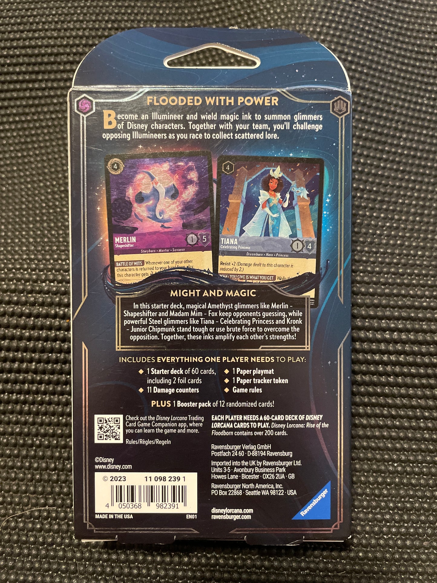 Disney Lorcana Trading Card Game Rise of the Floodborn Starter Deck Amethyst Steel Ravensburger