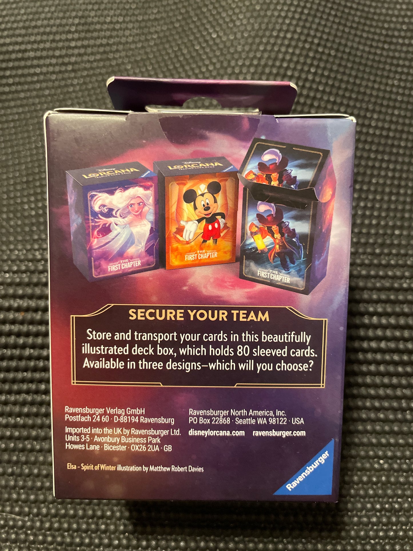 Disney Lorcana Trading Card Game 80-Card Deck Box Elsa