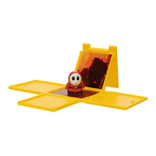 Super Mario Bros. Movie Shy Guy Mini 1” Action Figure & Question Box Display Stand