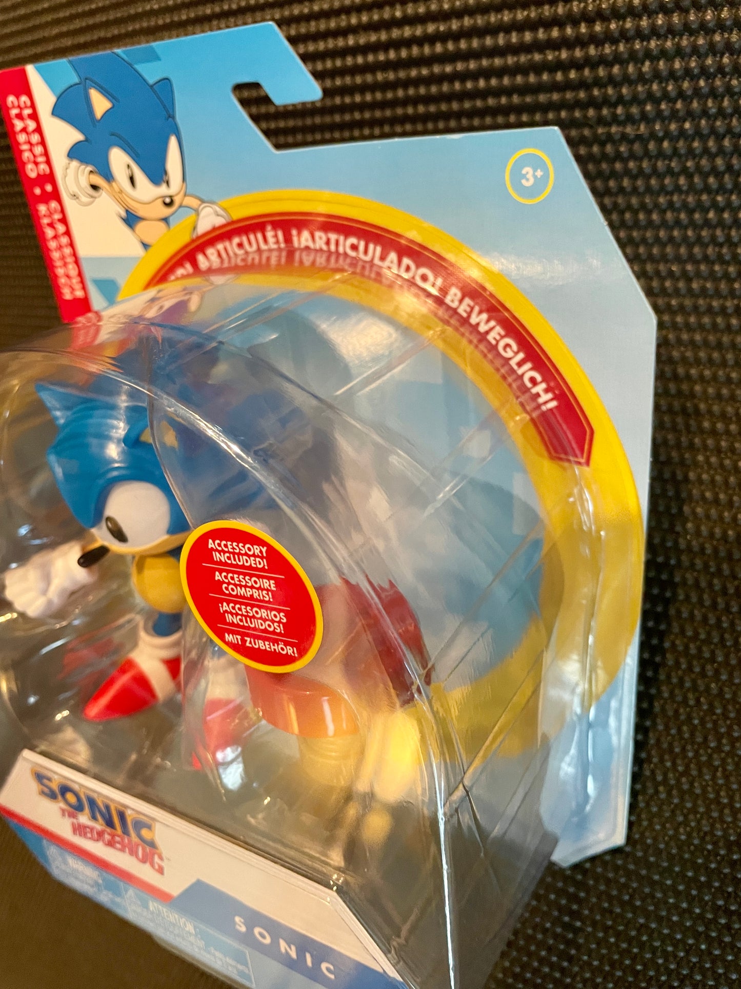 Sonic the Hedgehog Classic Sonic with Spring 4” Action Figure Jakks Pacific