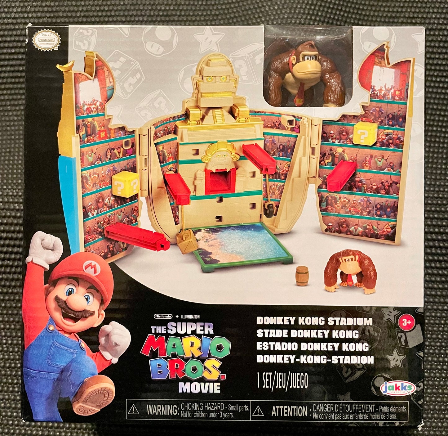 Super Mario Bros. Movie Donkey Kong Stadium Playset with Donkey Kong Mini Figure