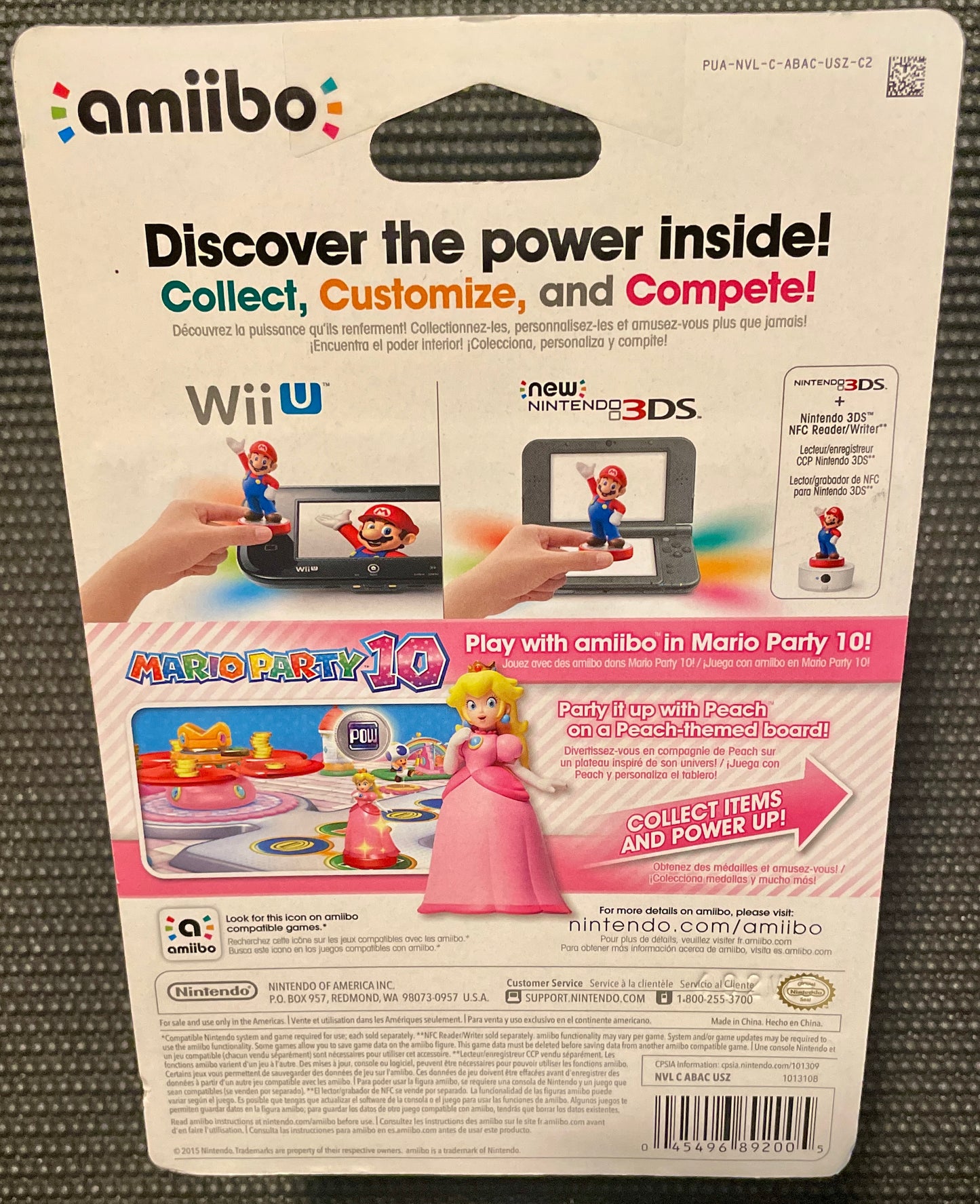 Nintendo Amiibo Princess Peach Super Mario Series