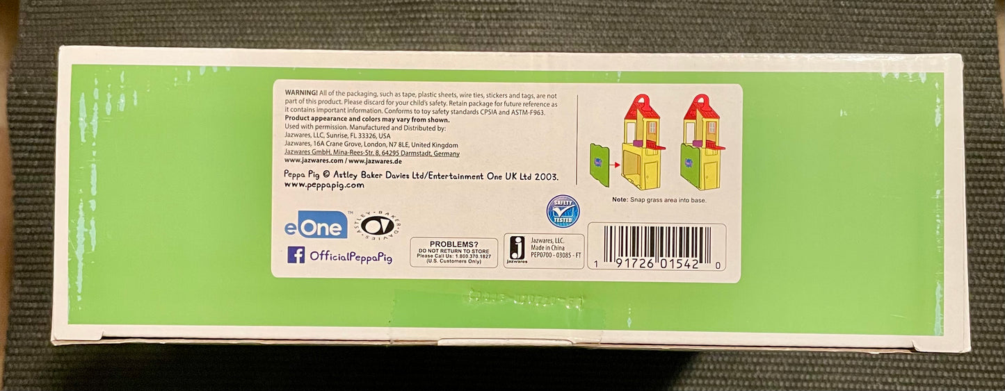 Peppa Pig Peppa’s Pop N’ Play House 7 Piece Portable Playset - Retired
