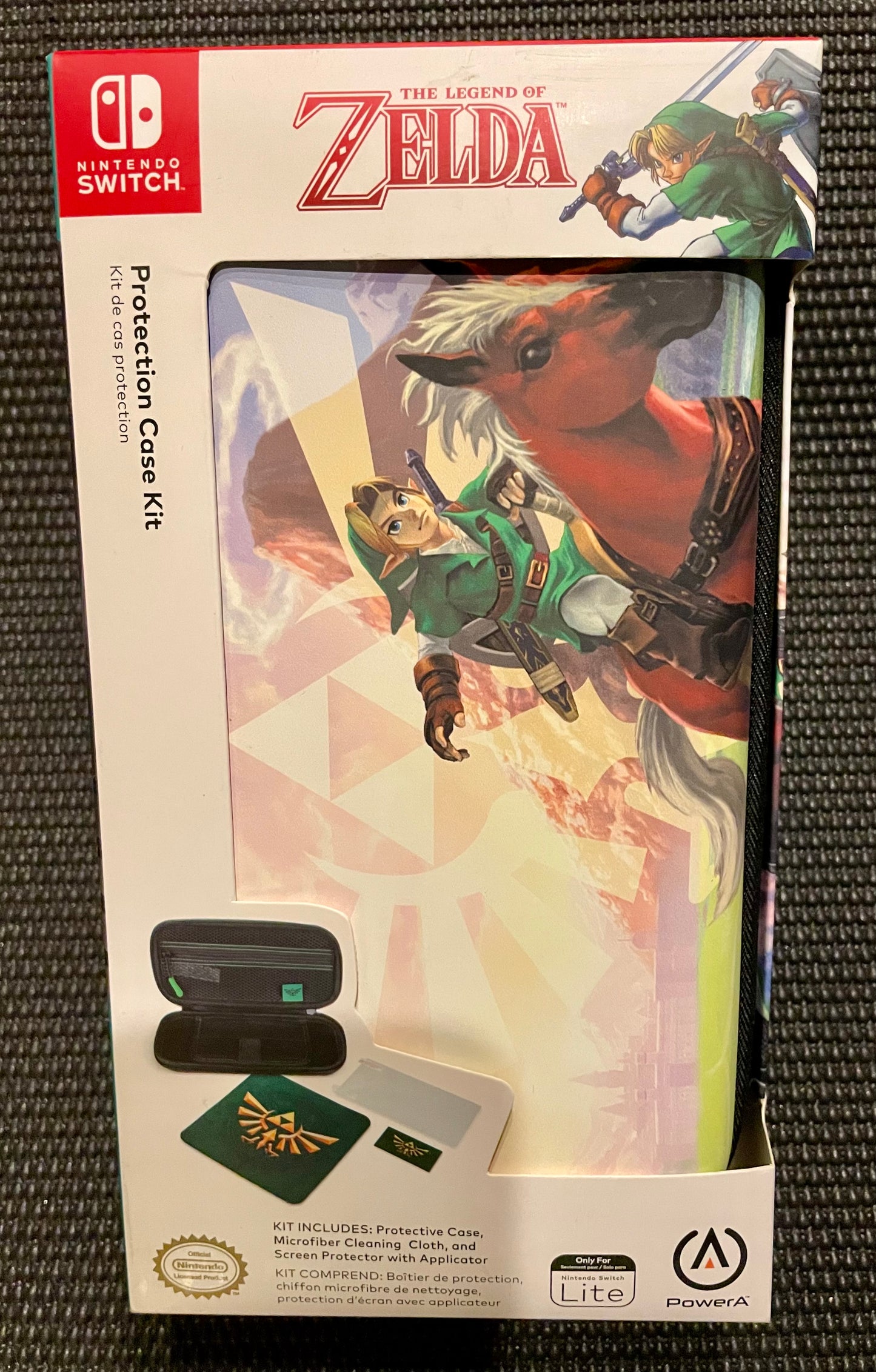 Nintendo Switch Lite Protection Case Kit - The Legend Of Zelda - PowerA Carrying Case - New
