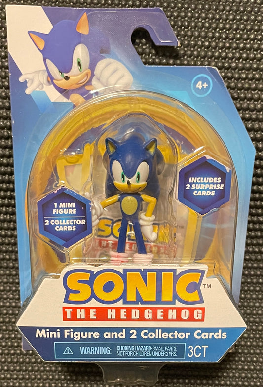 Sonic the Hedgehog Sonic 2.5” Action Figure with 2 Surprise Collector Cards Jakks Pacific