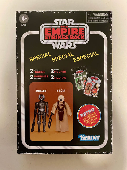 Star Wars Retro Collection The Empire Strikes Back Zuckuss & 4-LOM Figures 2-Pack