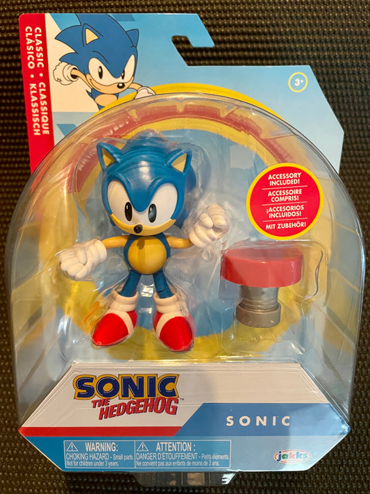 Sonic the Hedgehog Classic Sonic with Spring 4” Action Figure Jakks Pacific