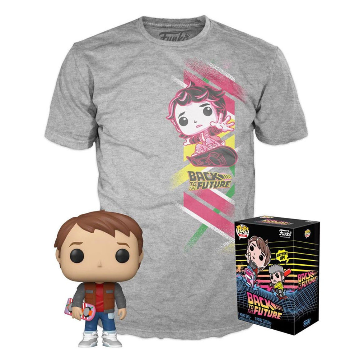 Funko Pop Tees Back to the Future Marty With Hoverboard Walmart Size XL X-Large