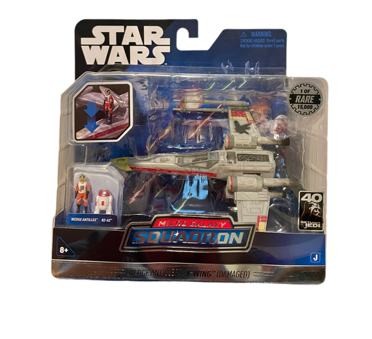 Star Wars Micro Galaxy Squadron Wedge Antilles’s X-Wing (Damaged) #0087 Chase 1 of 15,000 Rare