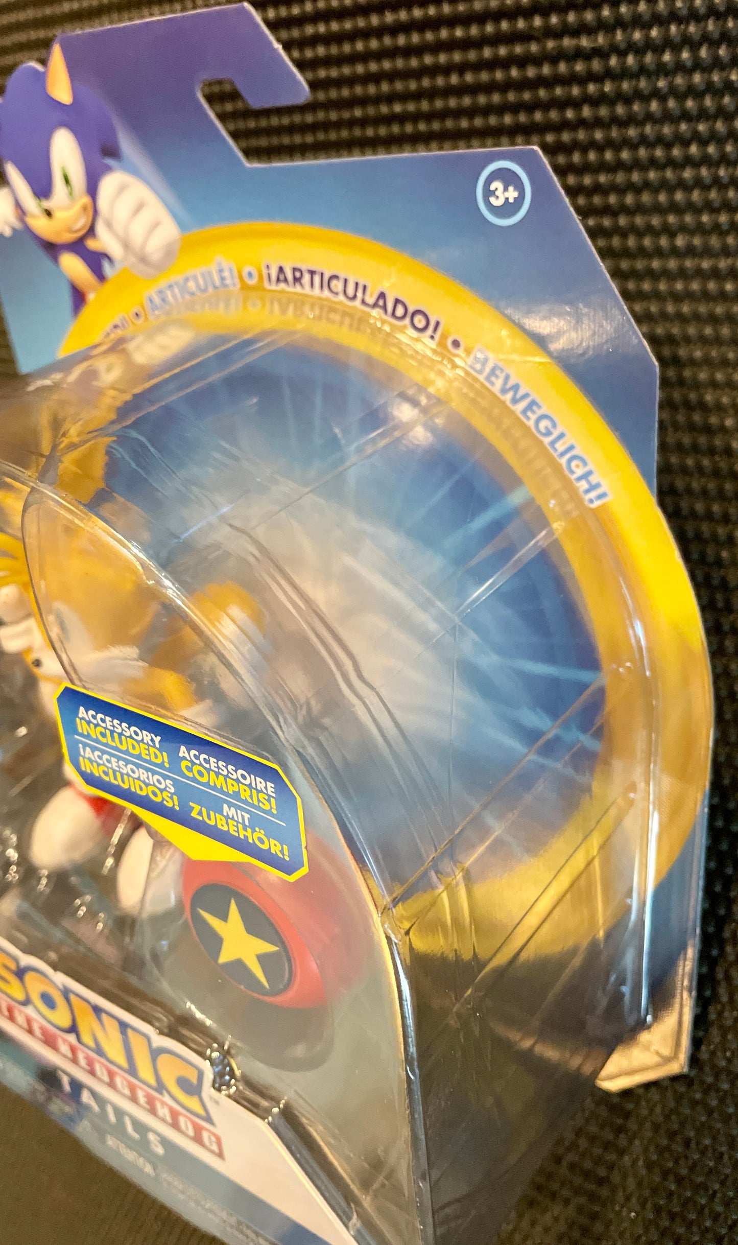 Sonic the Hedgehog Tails with Star Spring 4” Action Figure Jakks Pacific