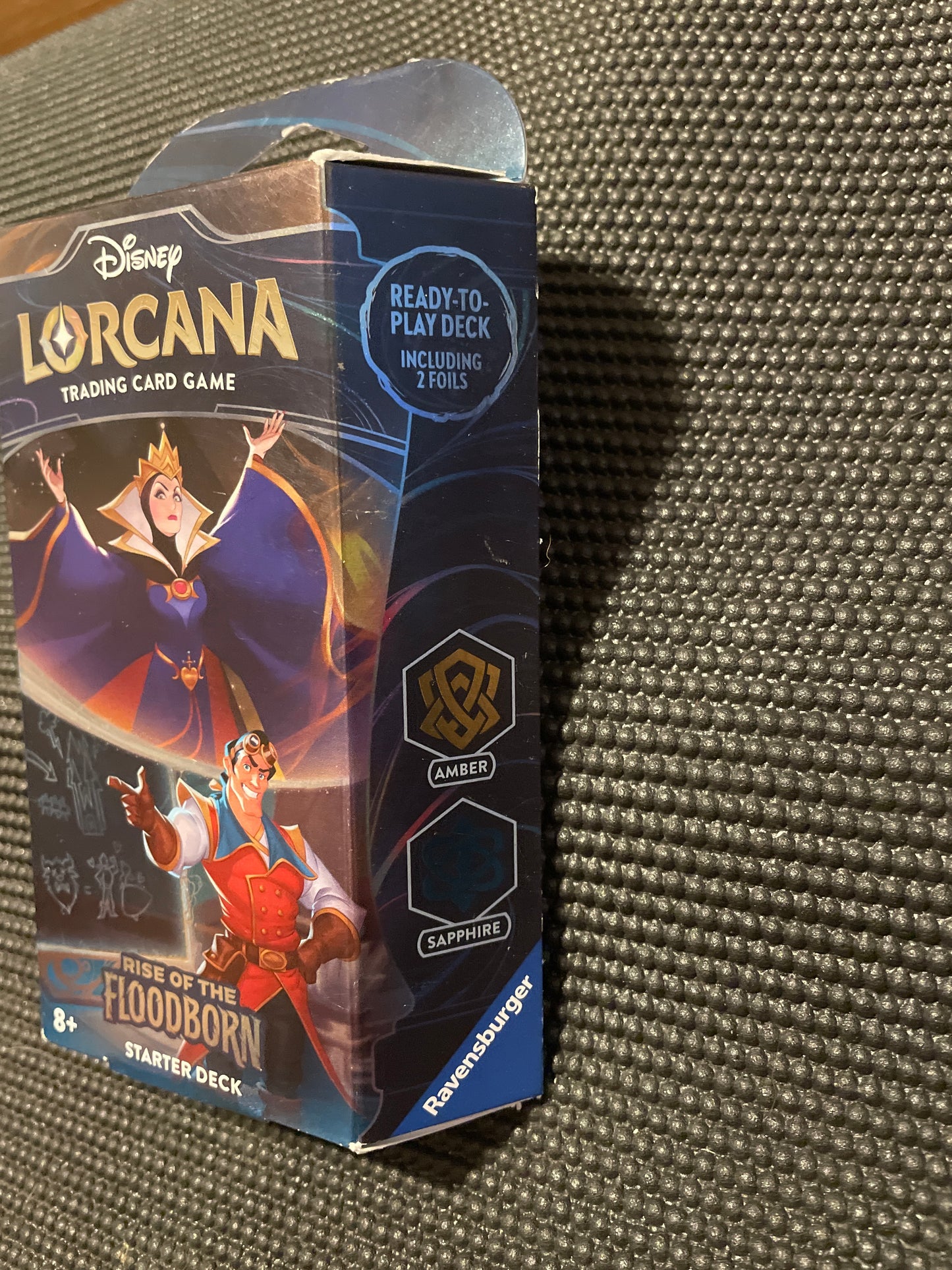 Disney Lorcana Trading Card Game Rise of the Floodborn Starter Deck Amber Sapphire Ravensburger