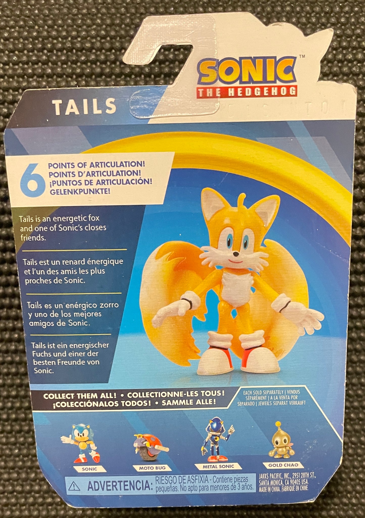 Sonic the Hedgehog Tails 2.5” Action Figure Jakks Pacific